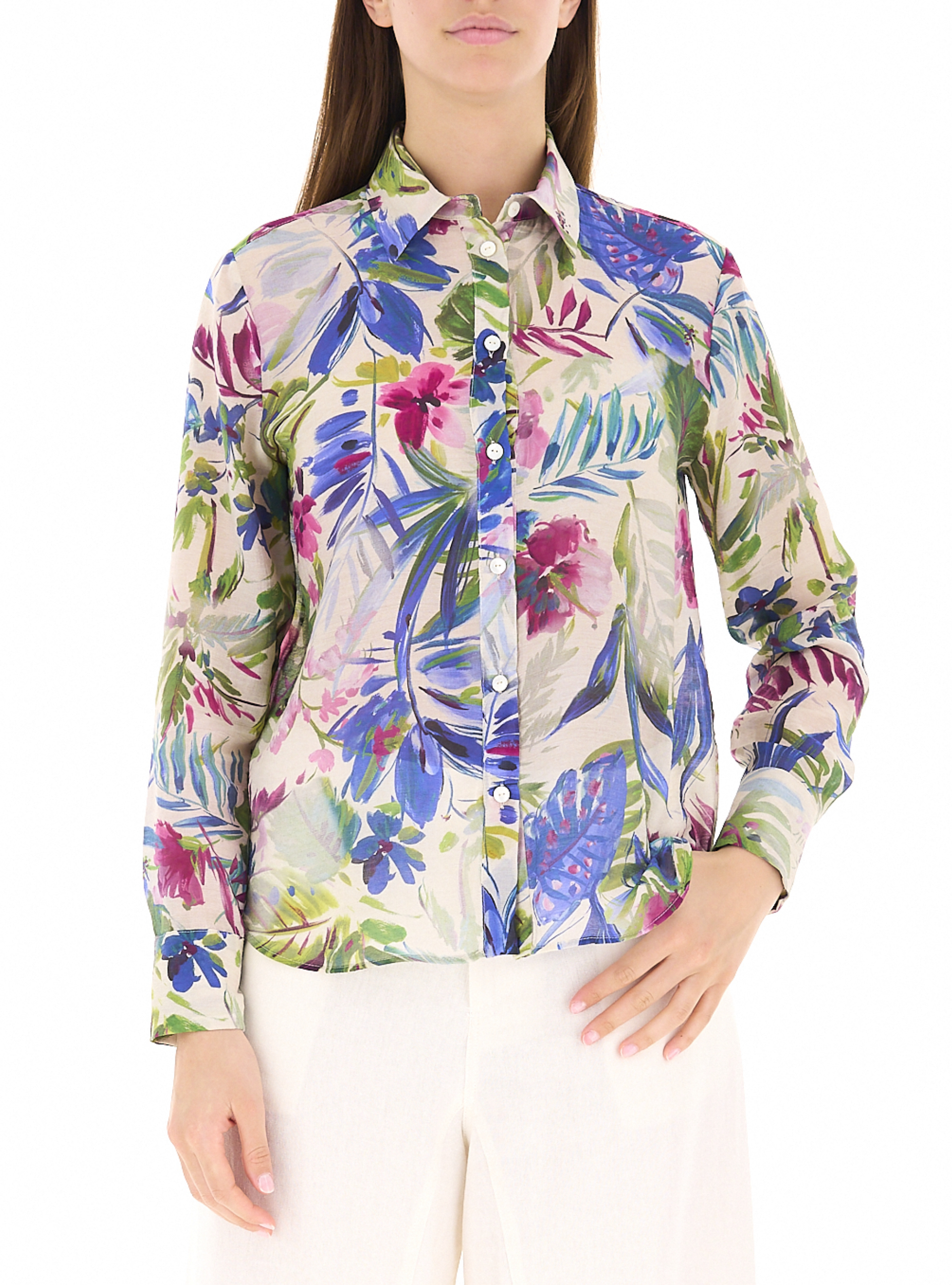 Camicia in fantasia MULTICOLOR 44