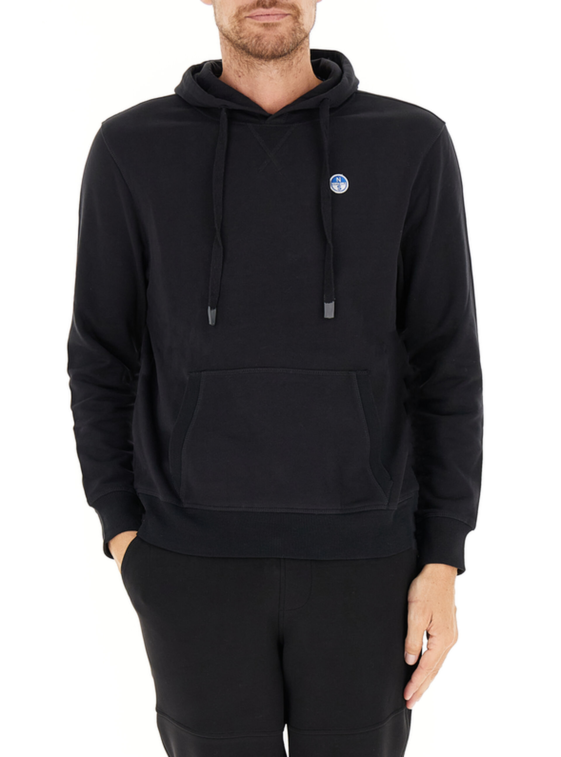 Felpa con cappuccio NERO XL