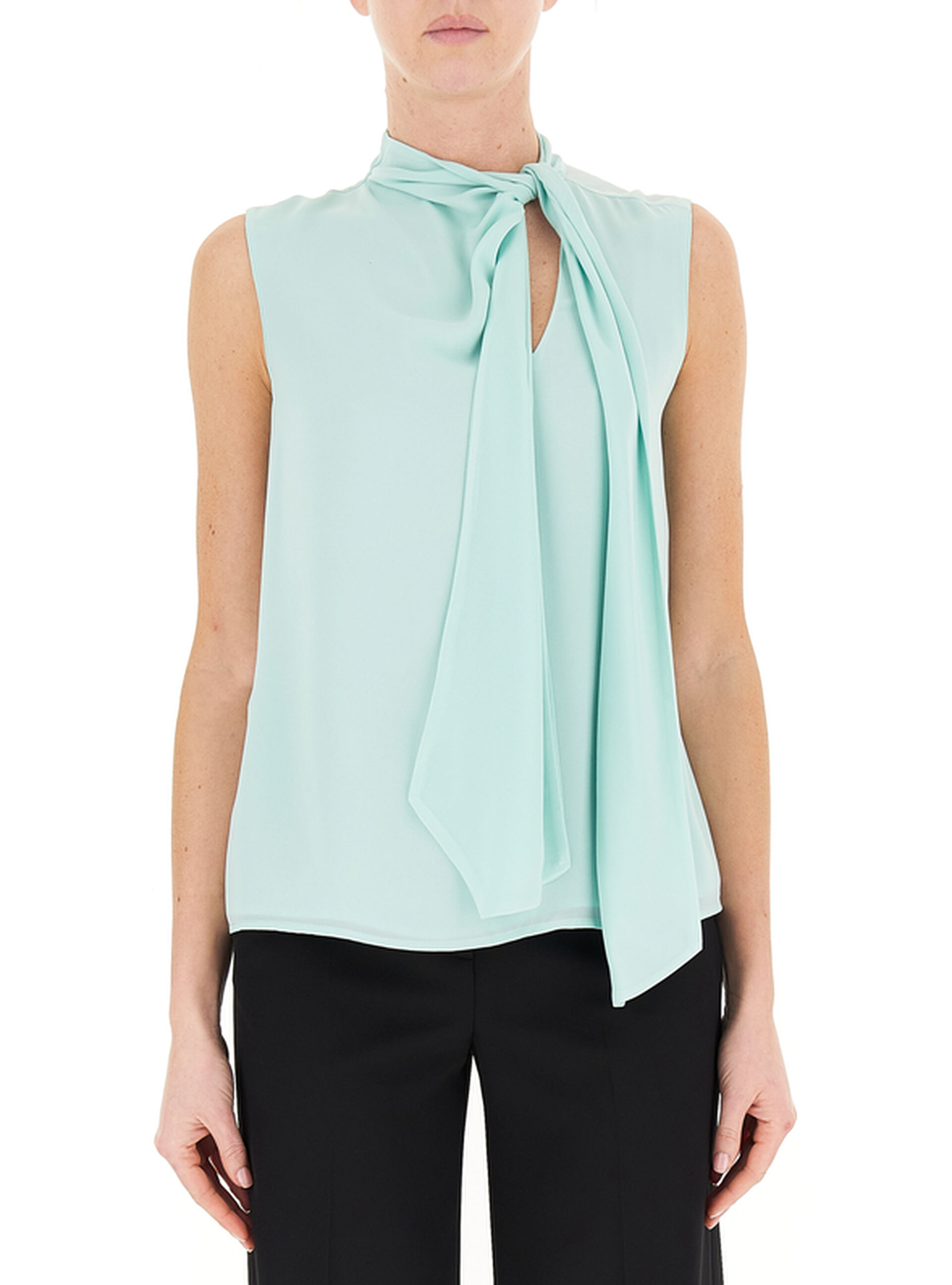 LIU JO Blusa smanicata ACQUAMARINA