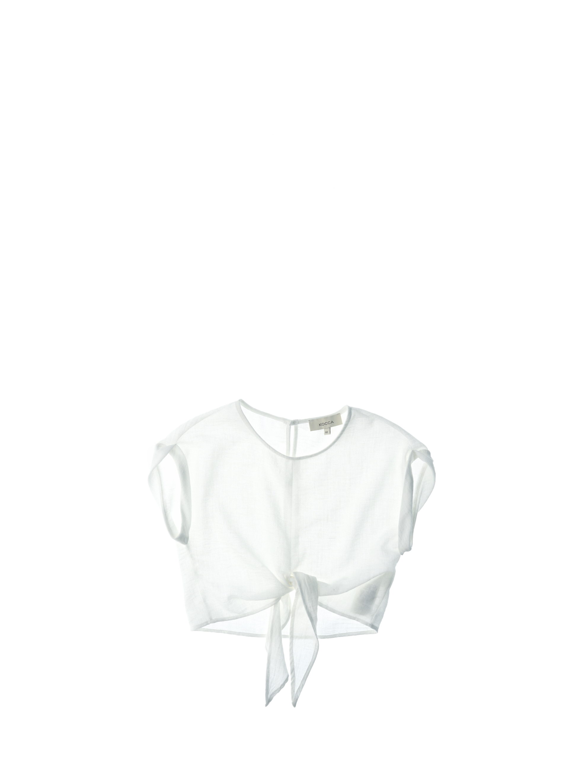 Blusa girocollo cropped PANNA