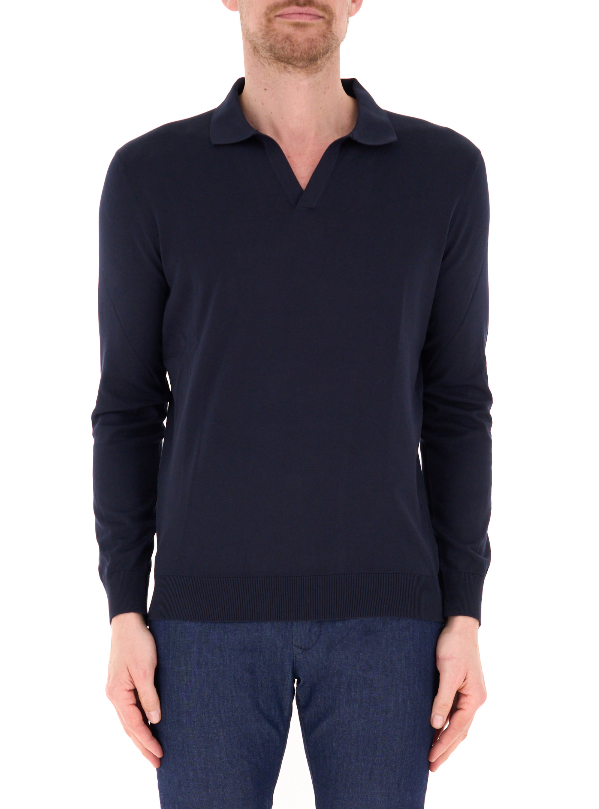 Polo in maglia BLU NOTTE