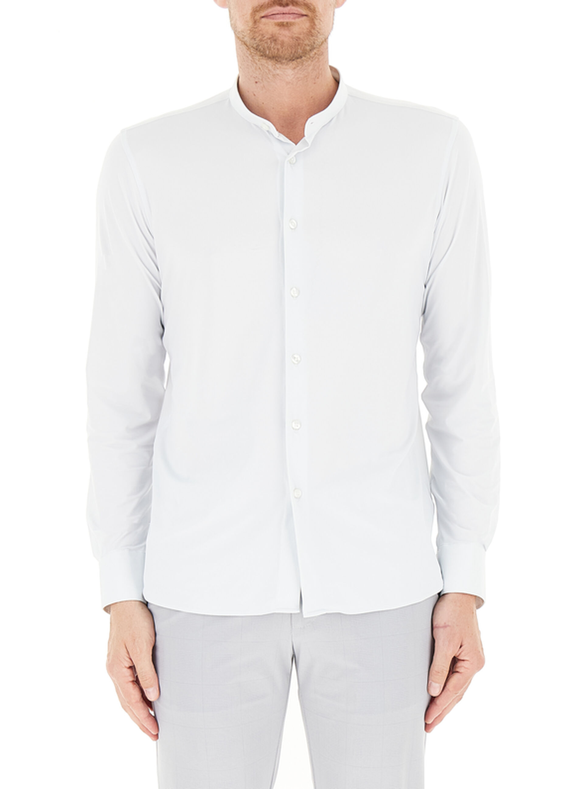 Camicia alla coreana GRIGIO GHIACCIO