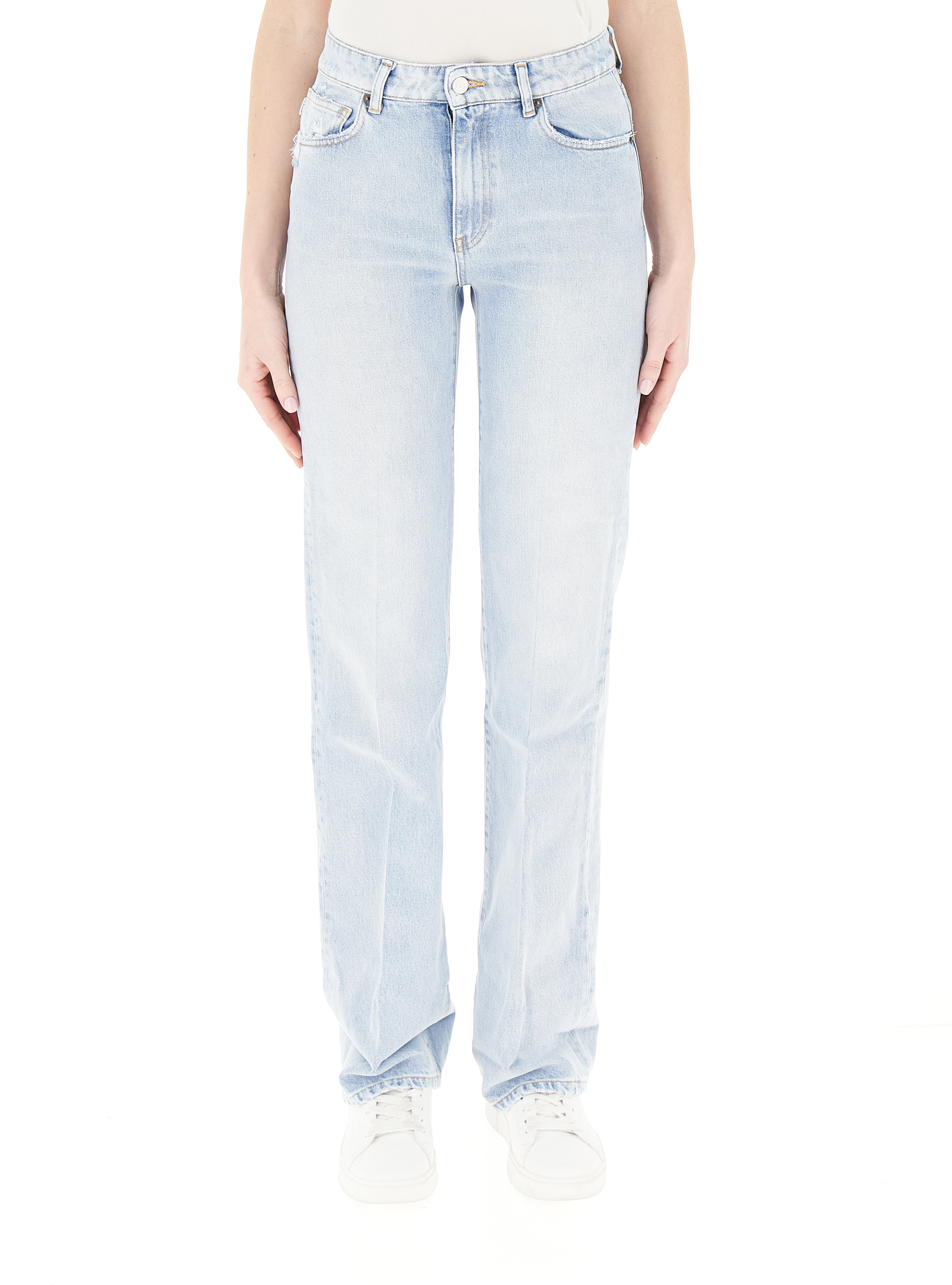 Jeans straight leg BLU CHIARO M