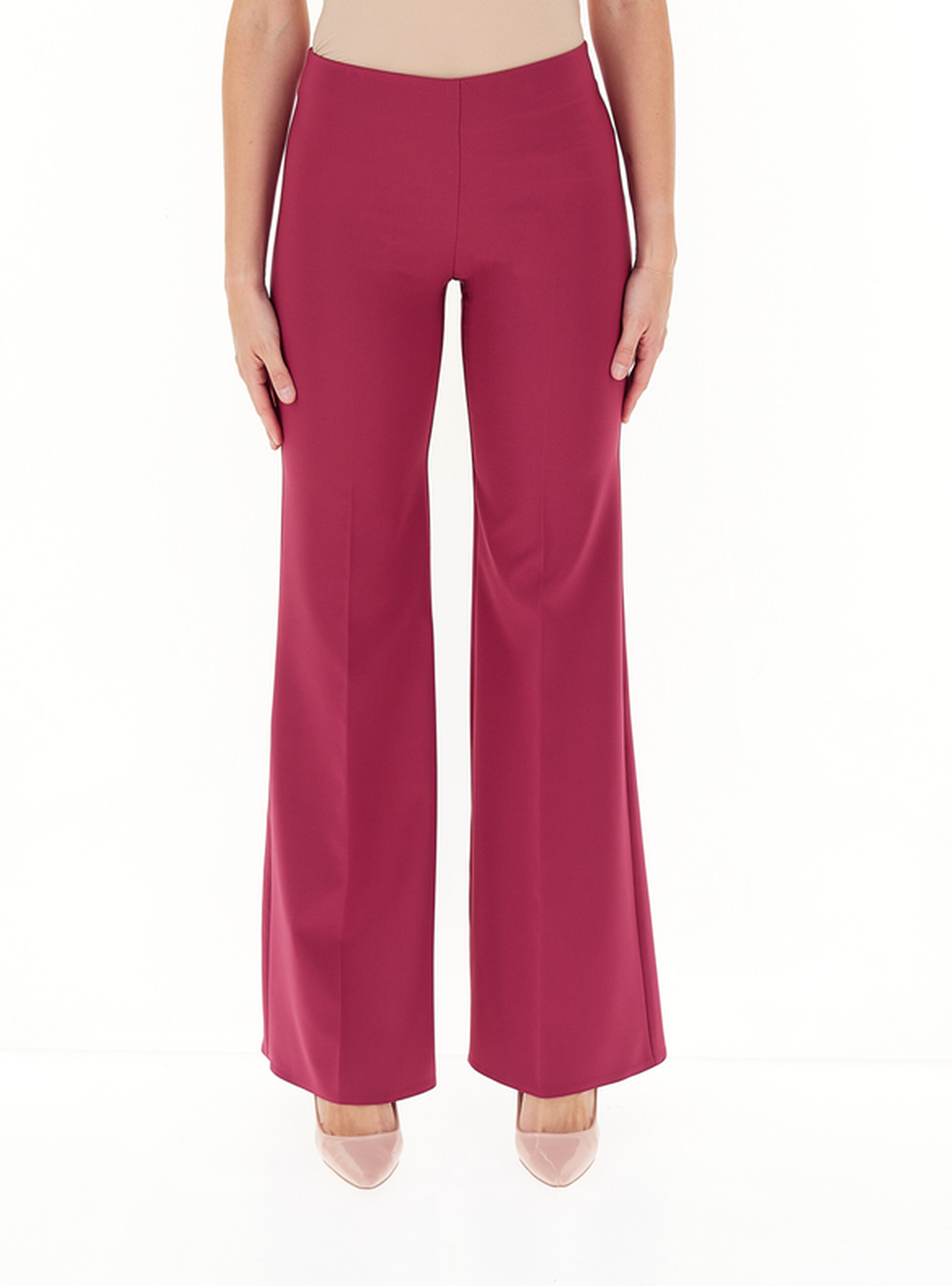 RINASCIMENTO Pantalone flare ROSSO