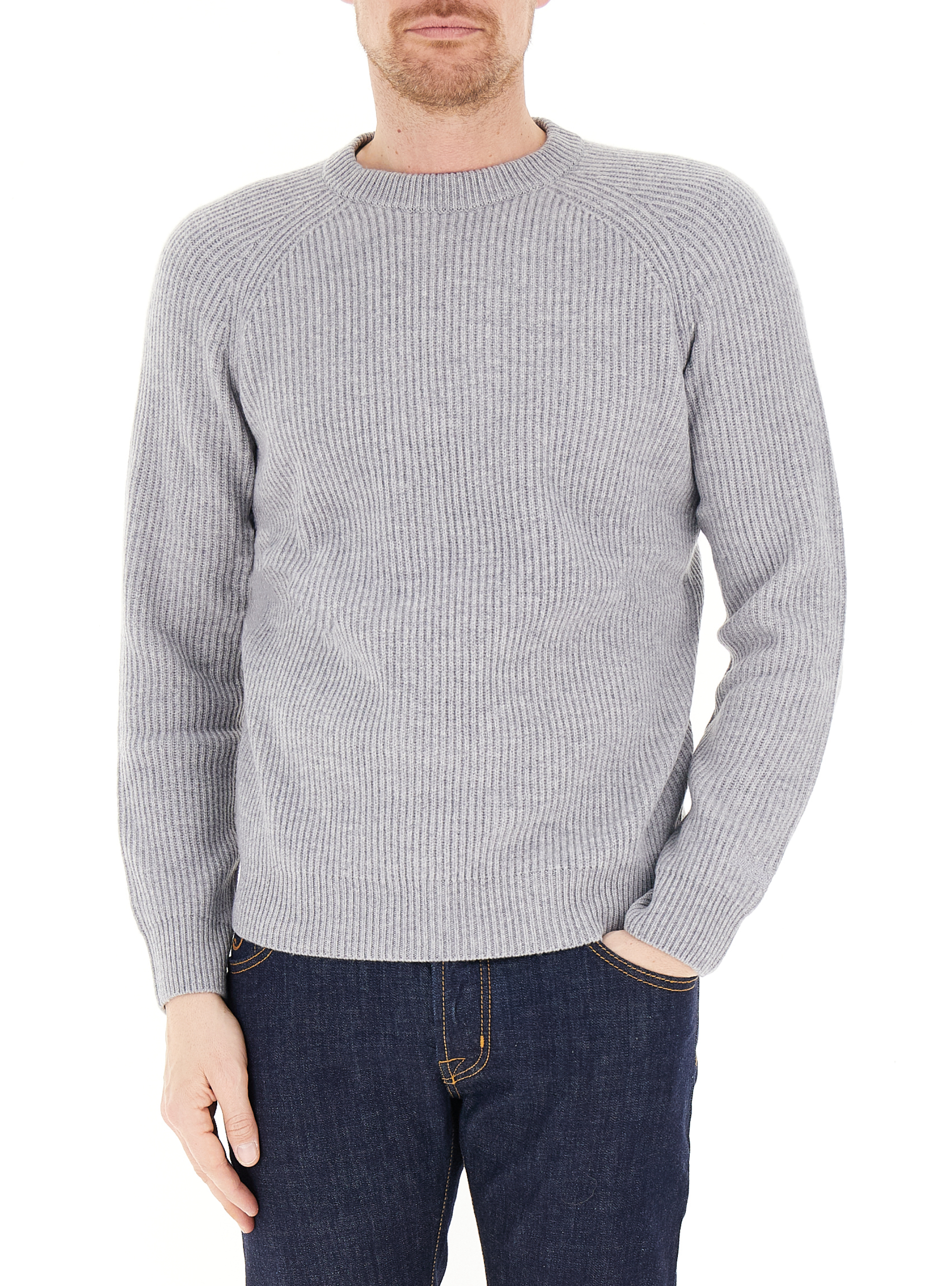 Maglione lana merino GRIGIO XL