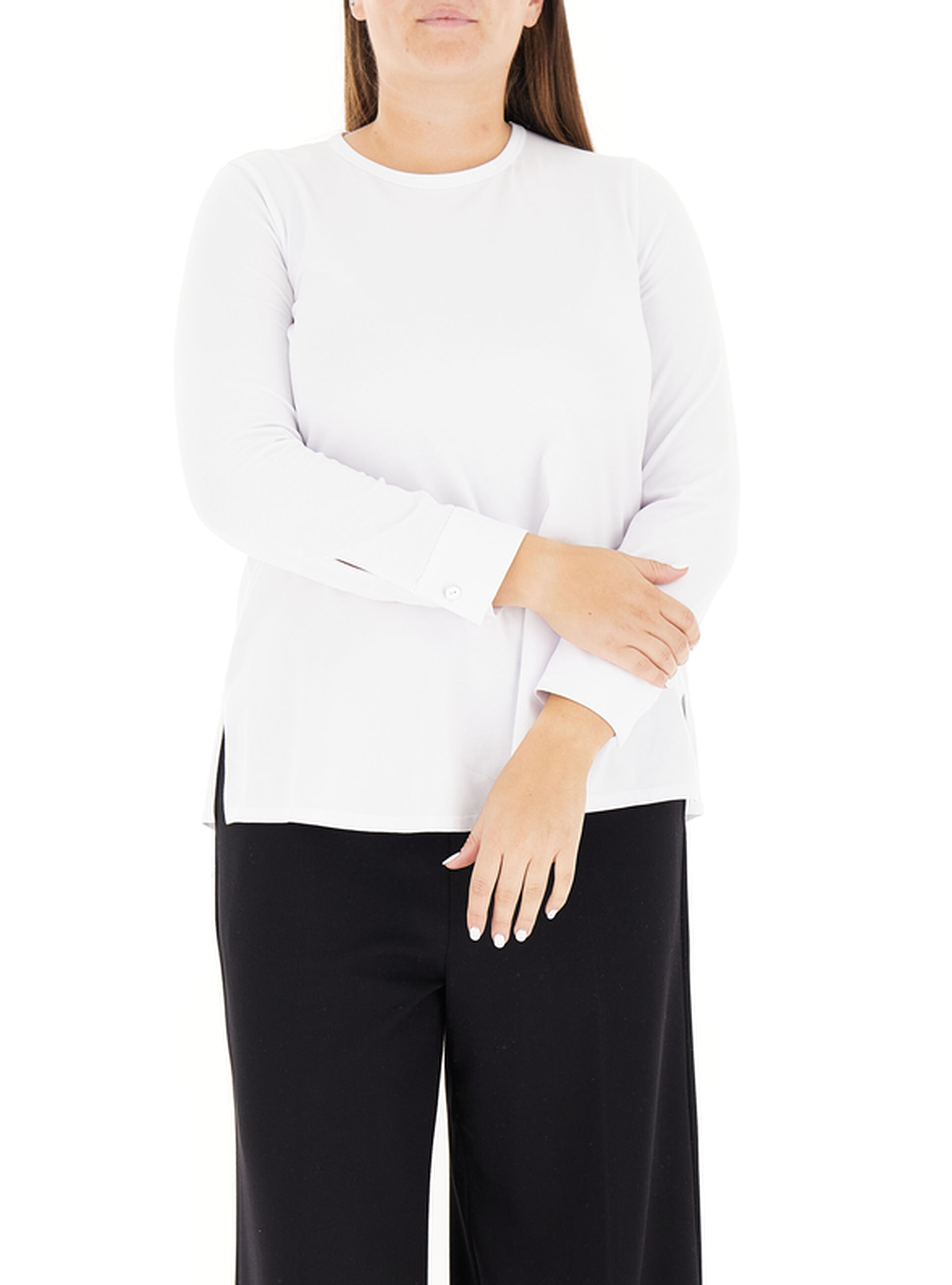JURERE T-shirt con polsini BIANCO