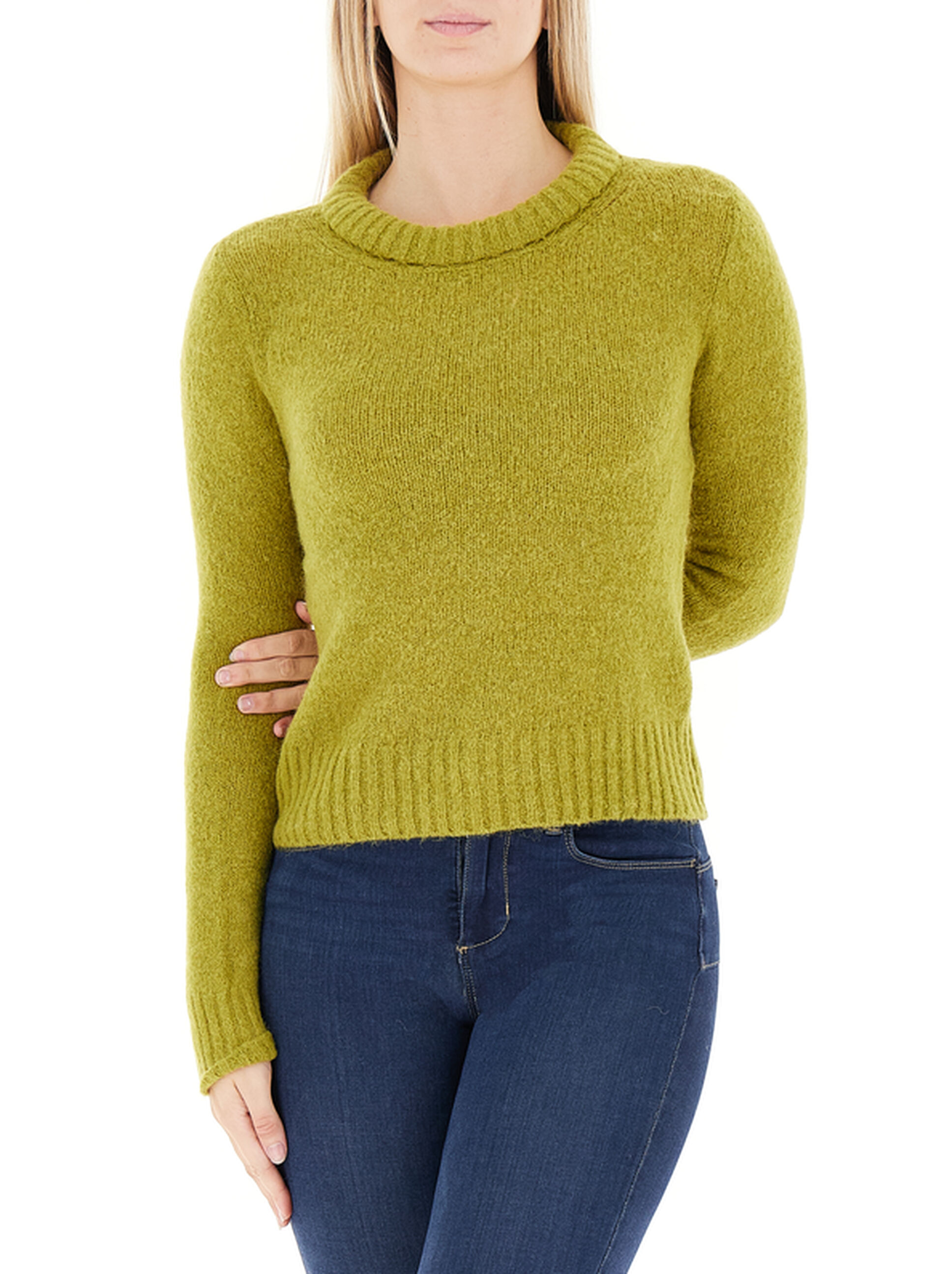 Maglione misto alpaca PISTACCHIO XL