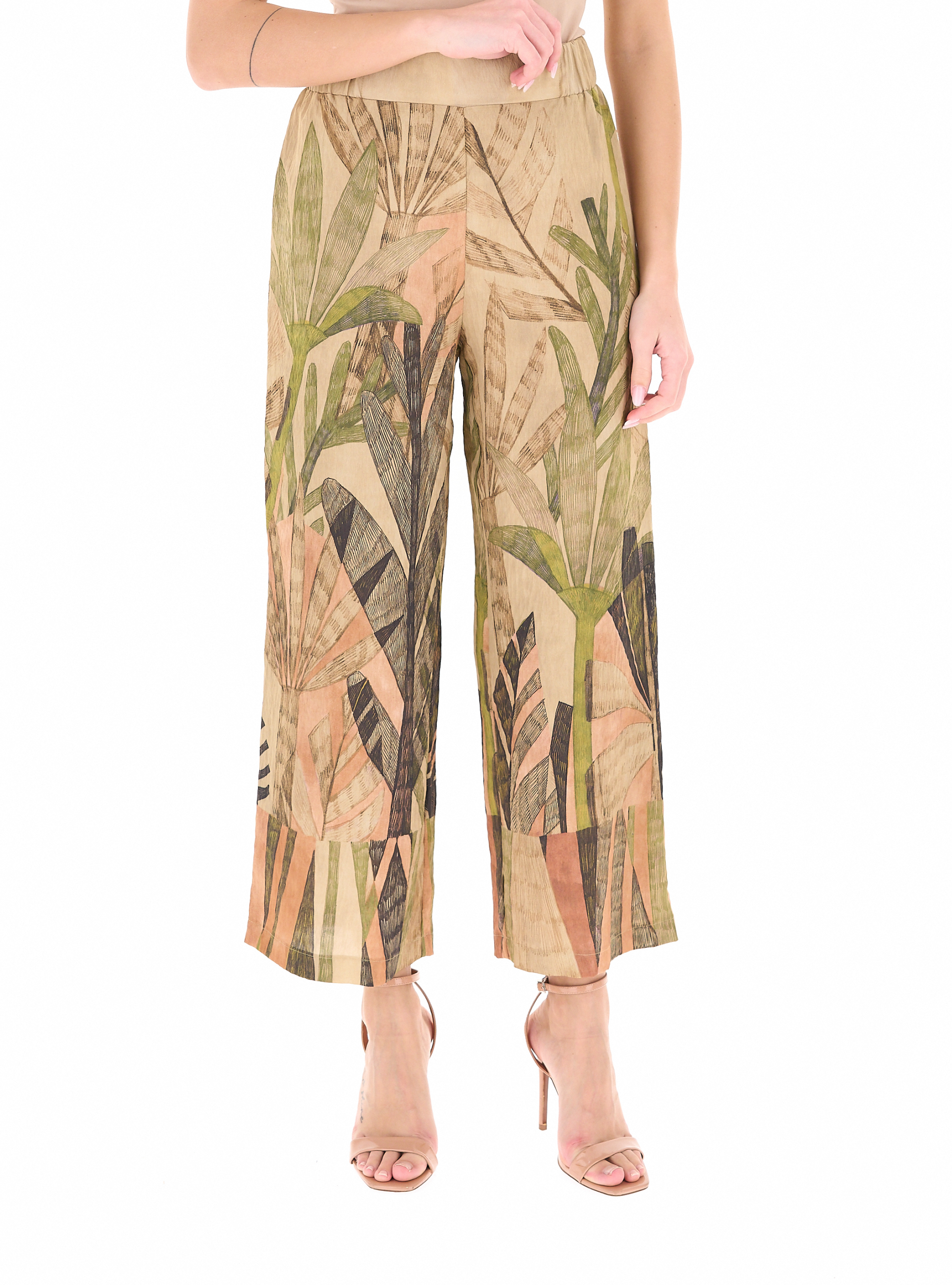 Pantalone misto viscosa BEIGE 46