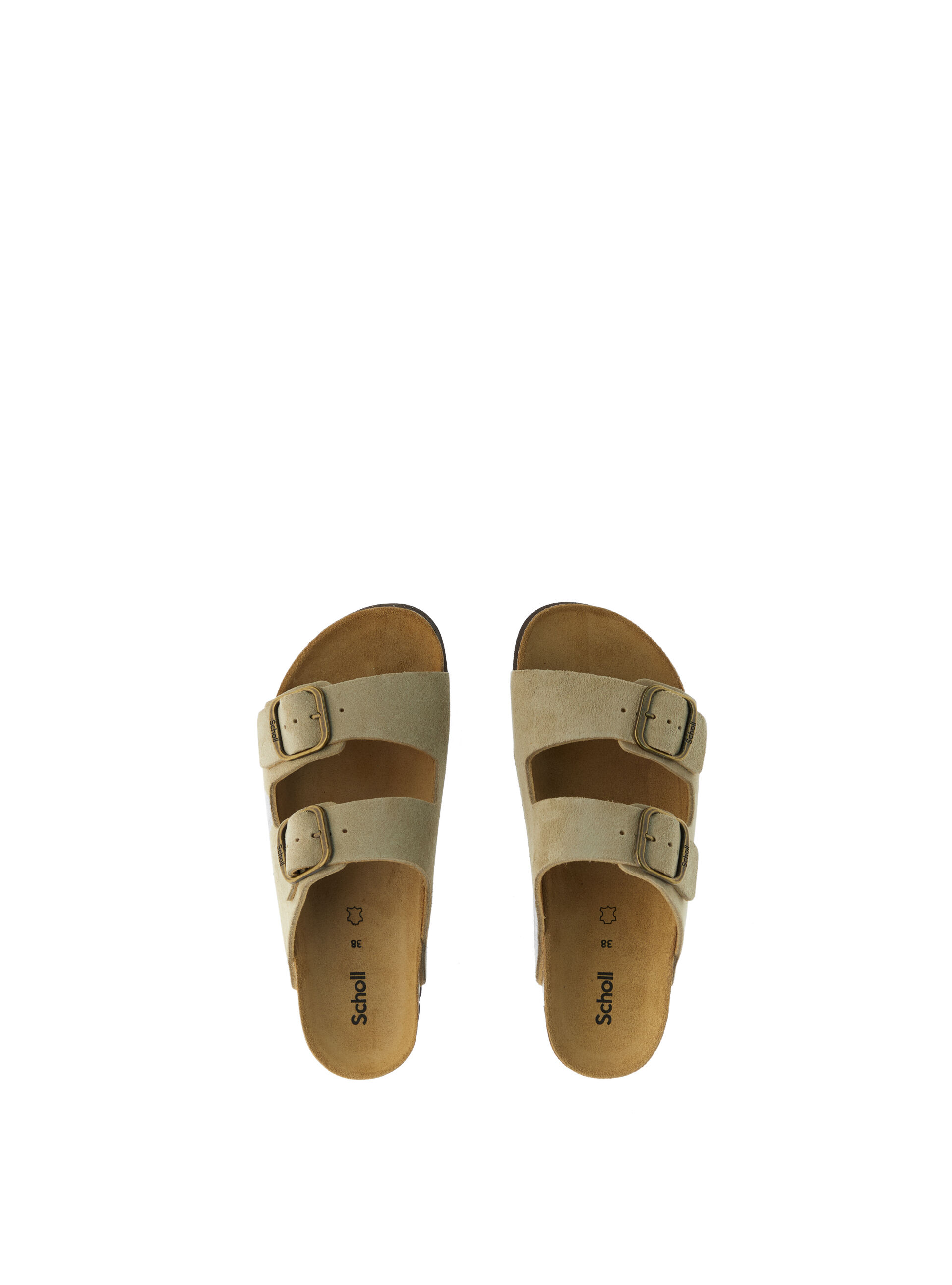 Ciabatte pelle scamosciata BEIGE