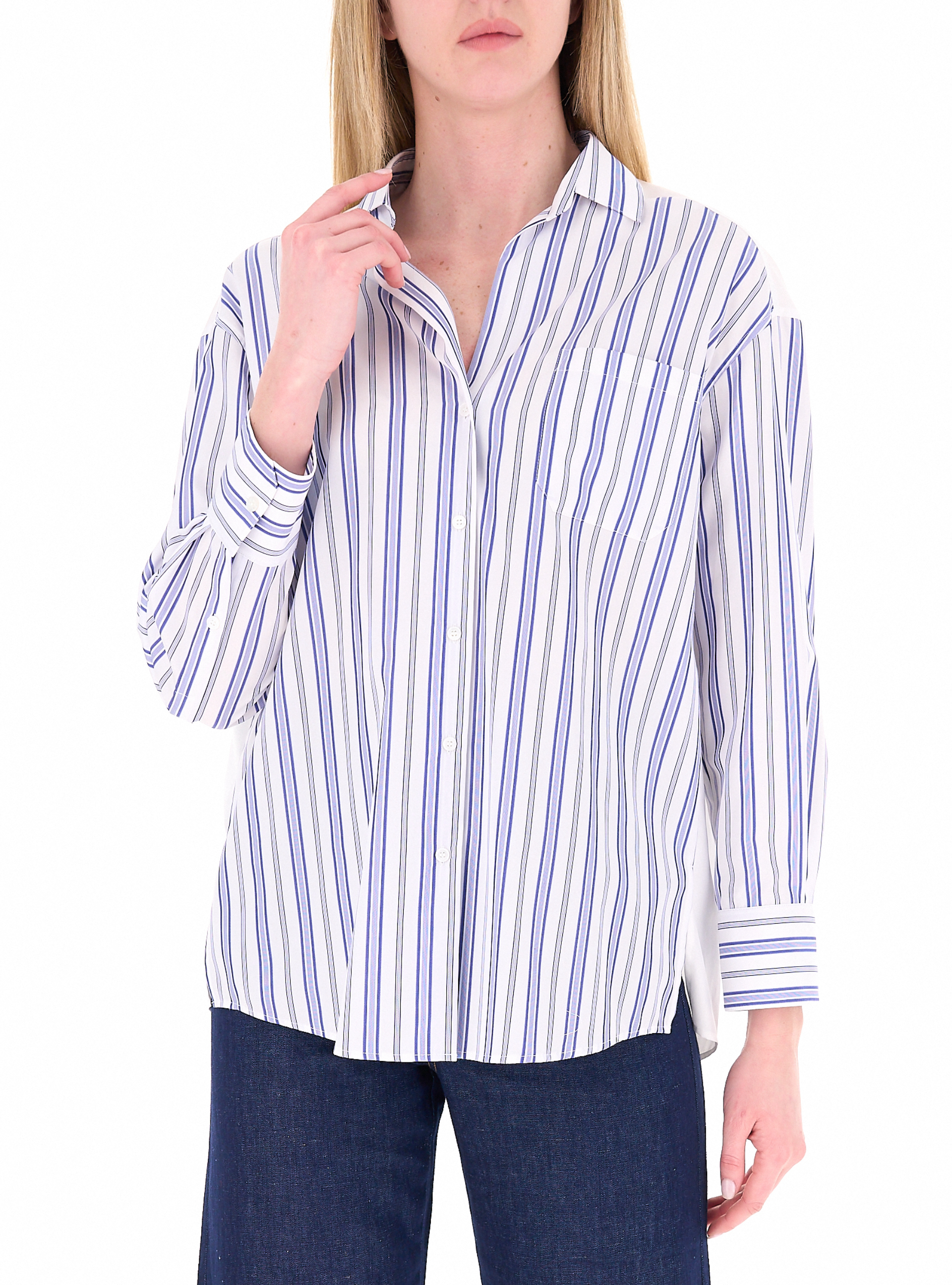 Camicia in cotone BLU