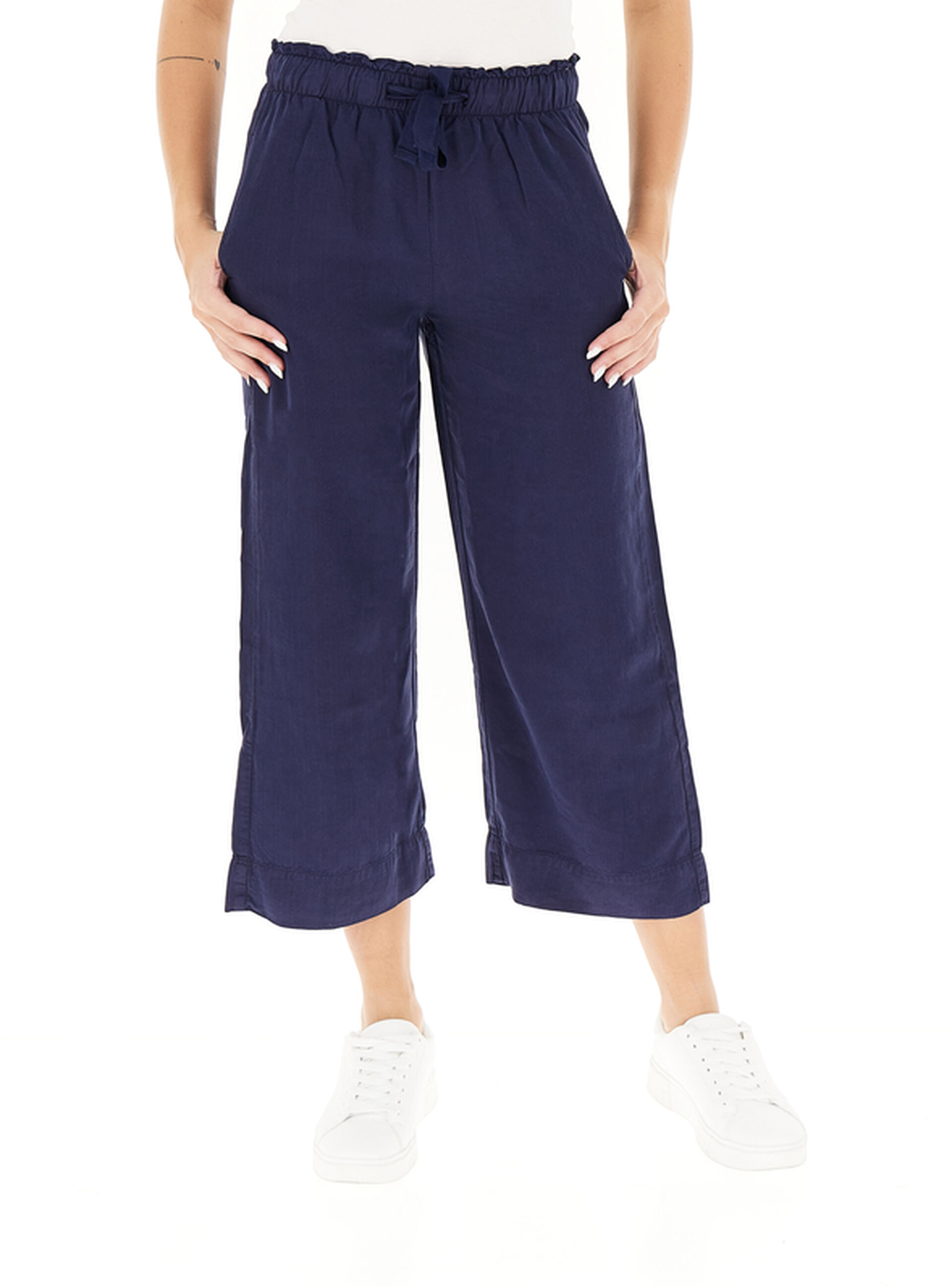 DEHA Pantalone cropped BLU NOTTE