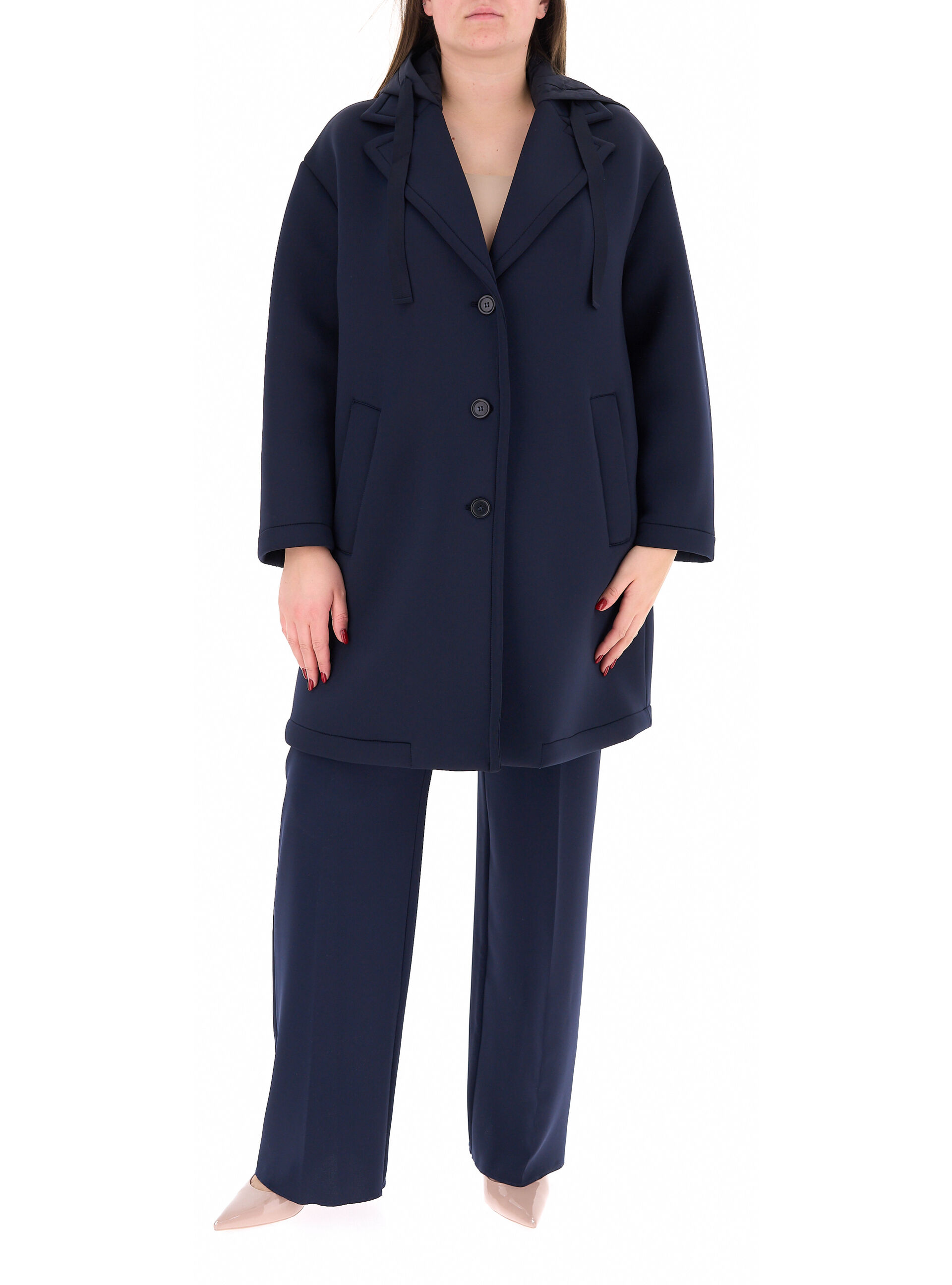 Parka con cappuccio BLU NAVY L