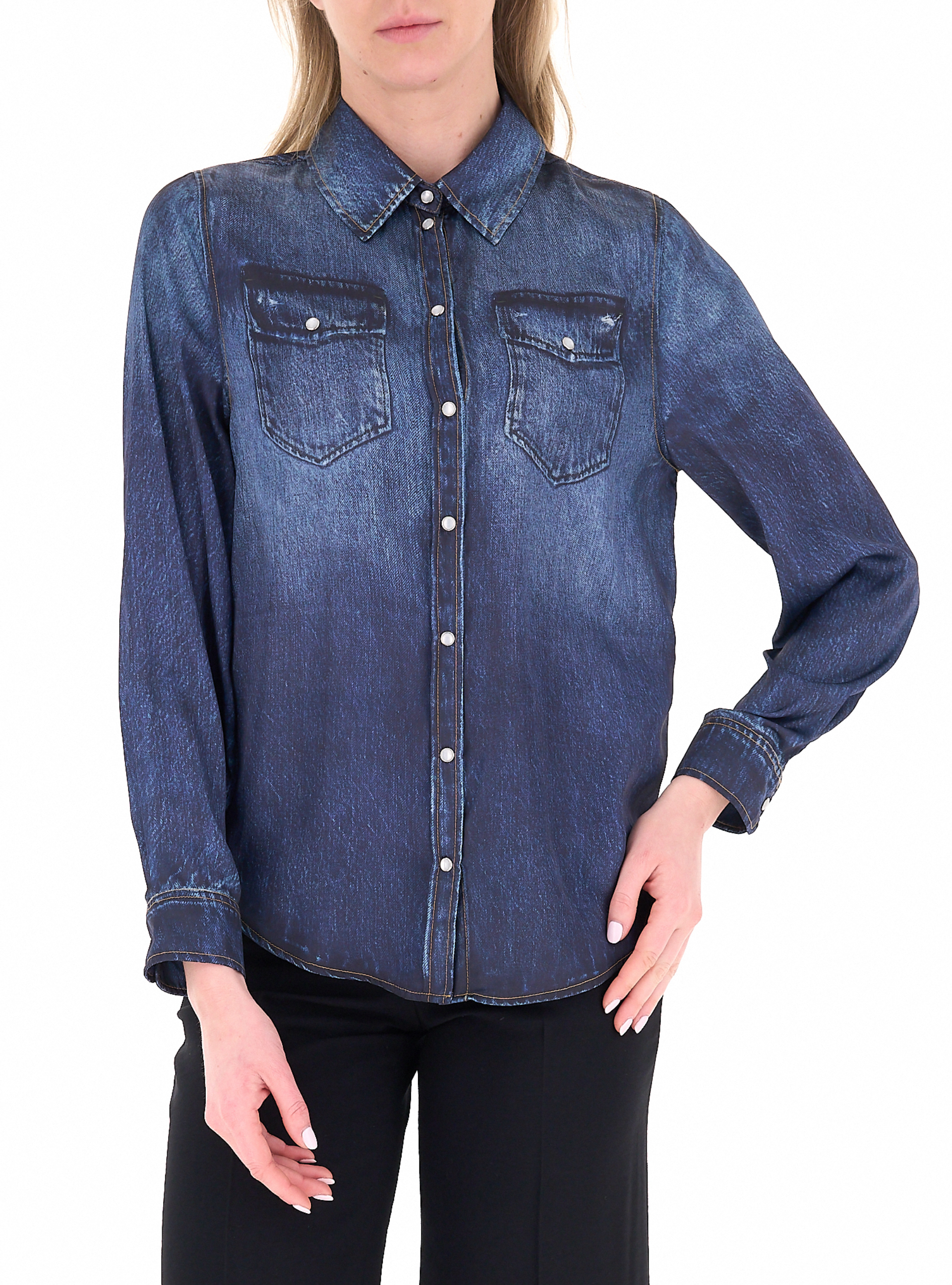 LIU JO Camicia in jeans BLU SCURO