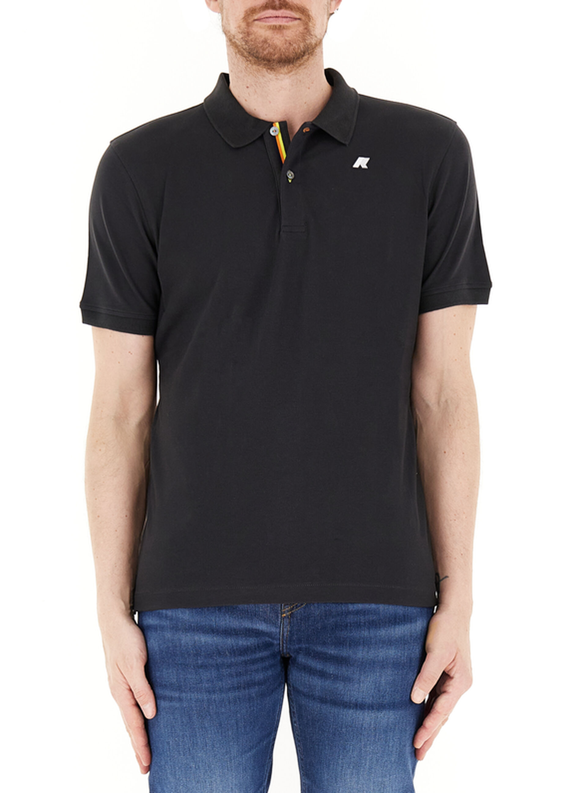 K-way Polo in cotone NERO