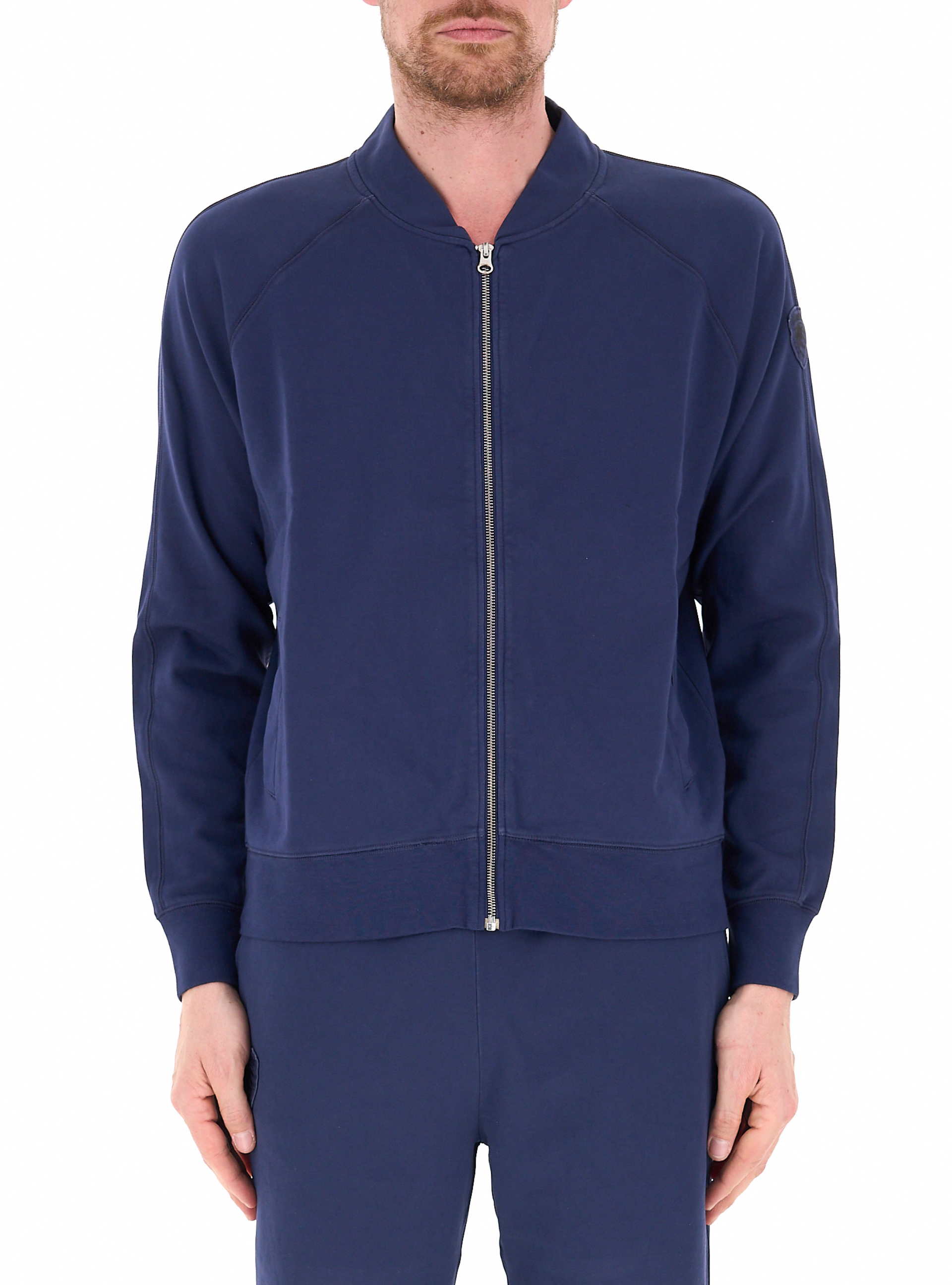 Blauer Felpa con zip BLU NAVY