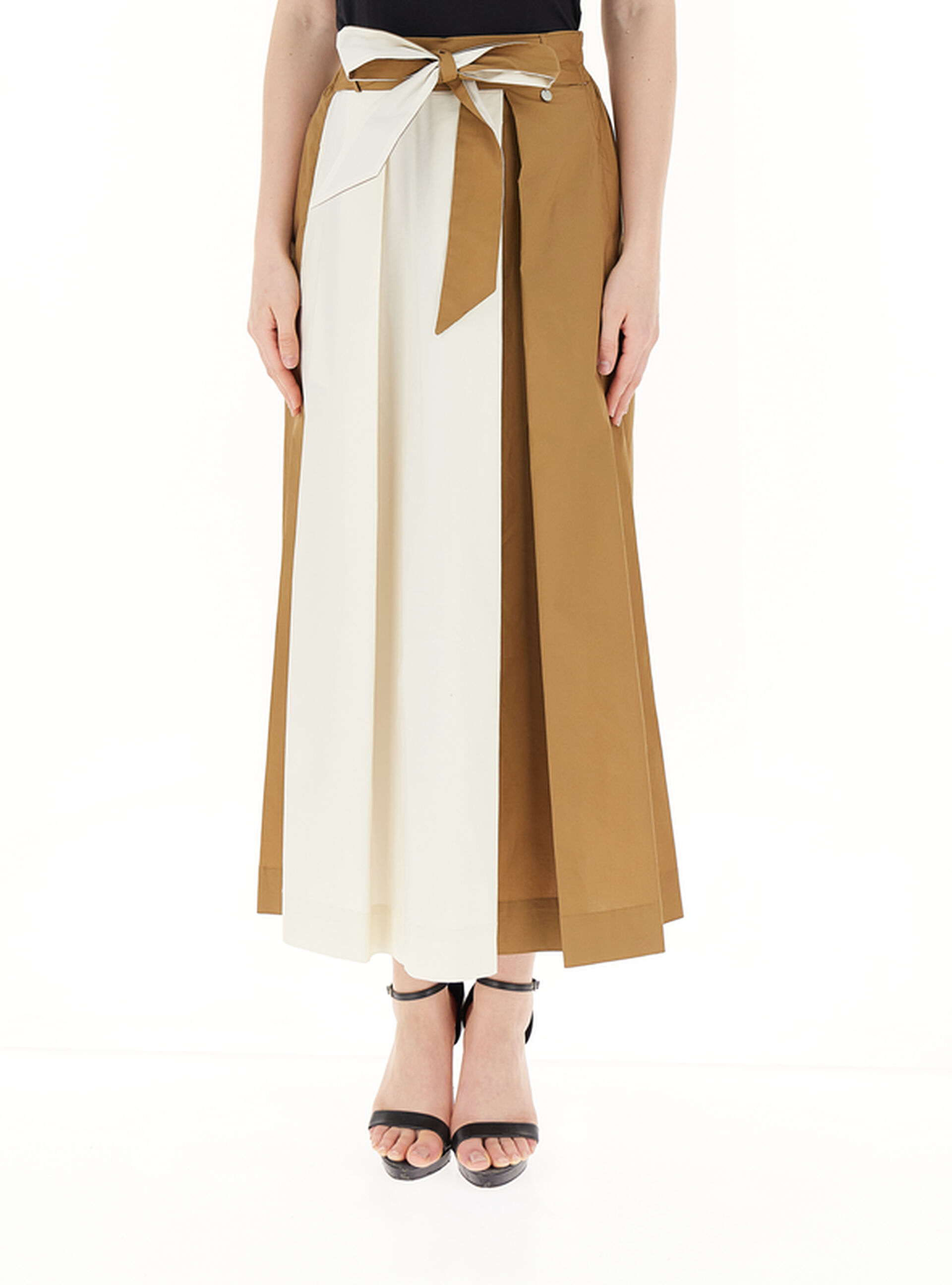 LIU JO Gonna in taffetà BEIGE M