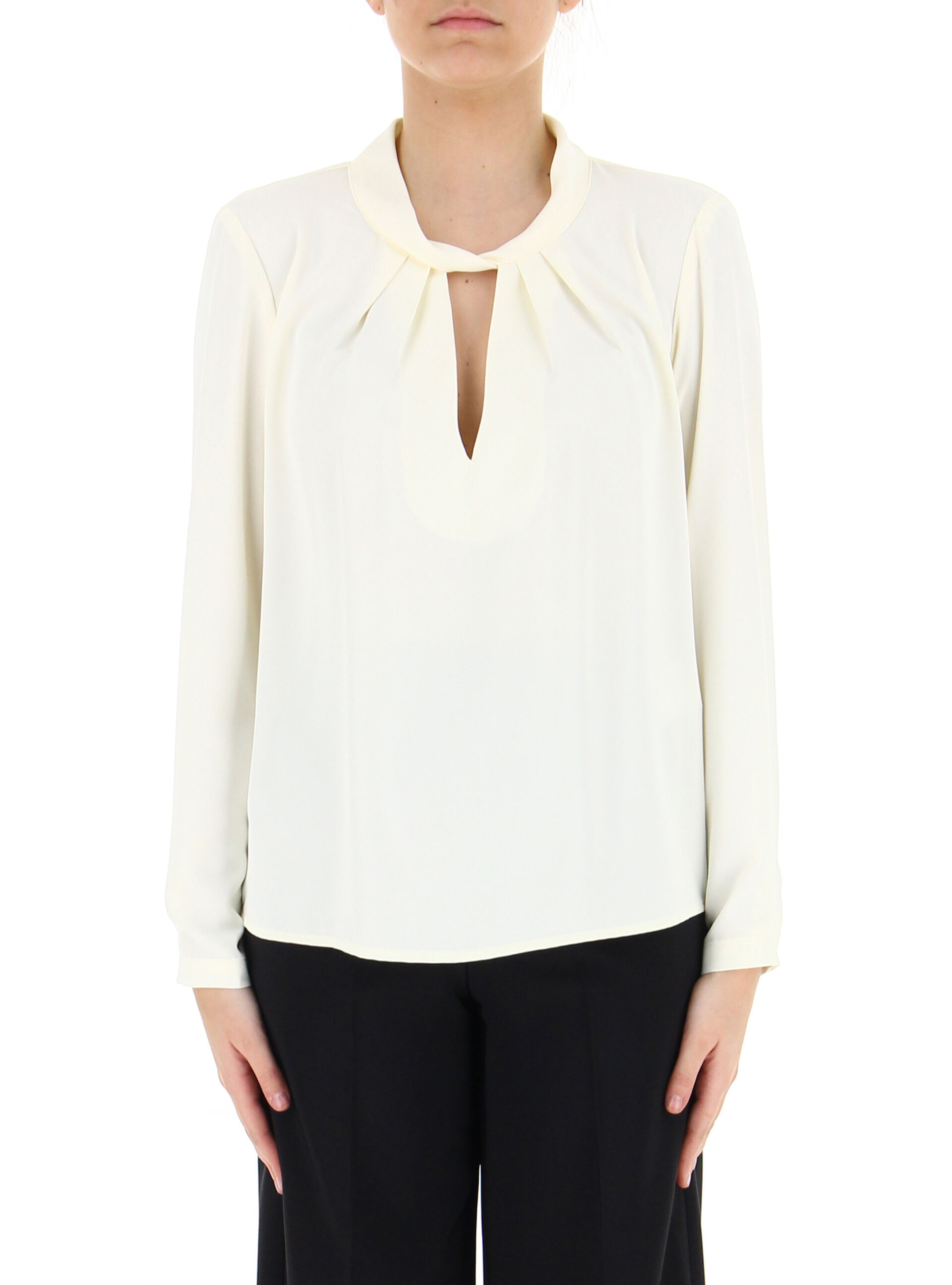 Blusa maniche lunghe BIANCO