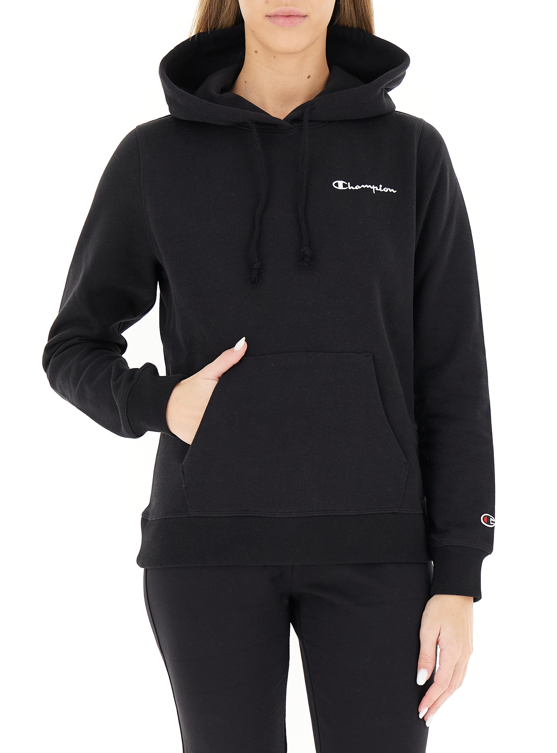 Champion Felpa con cappuccio NERO