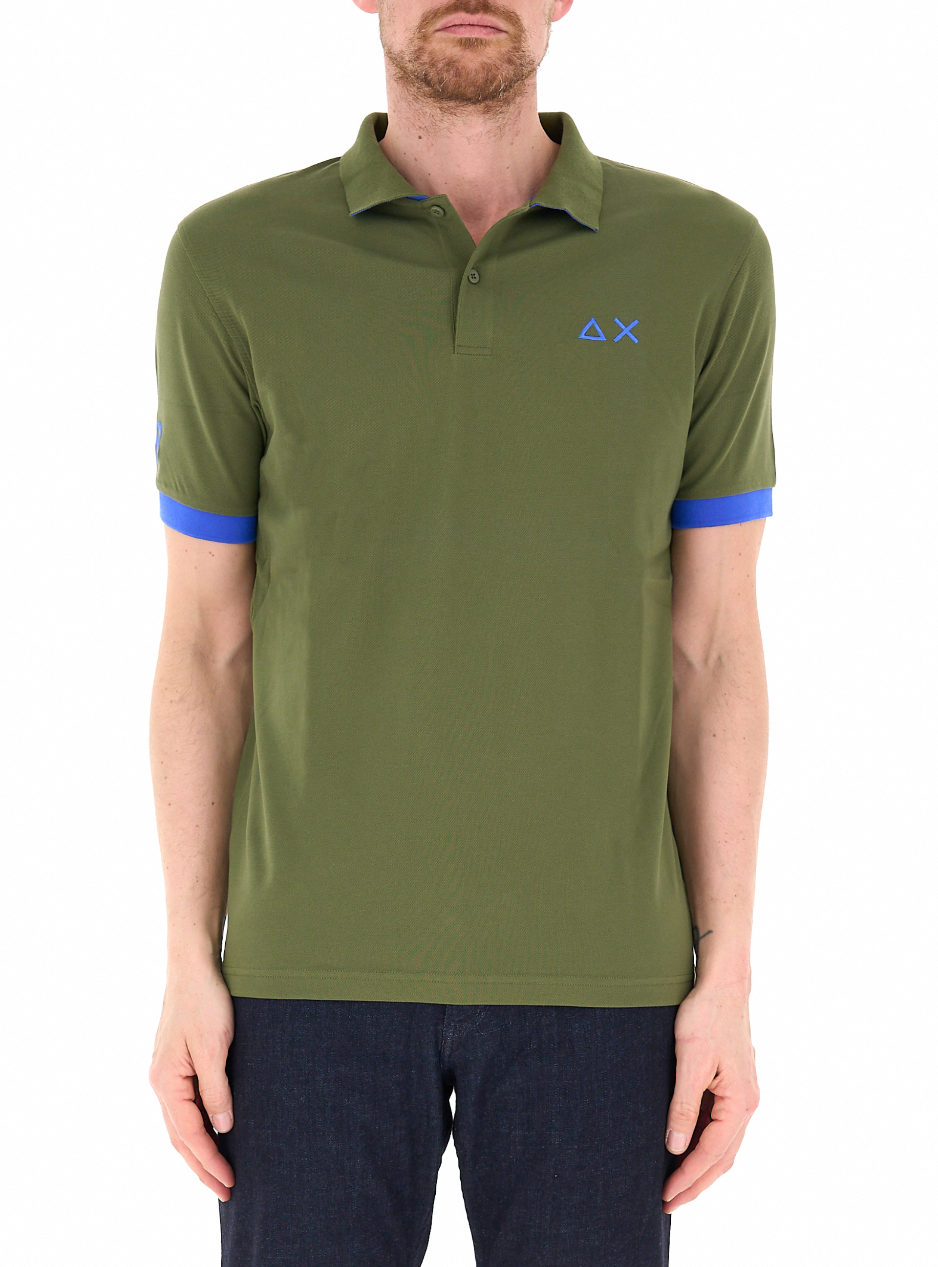 Polo in cotone VERDE MILITARE