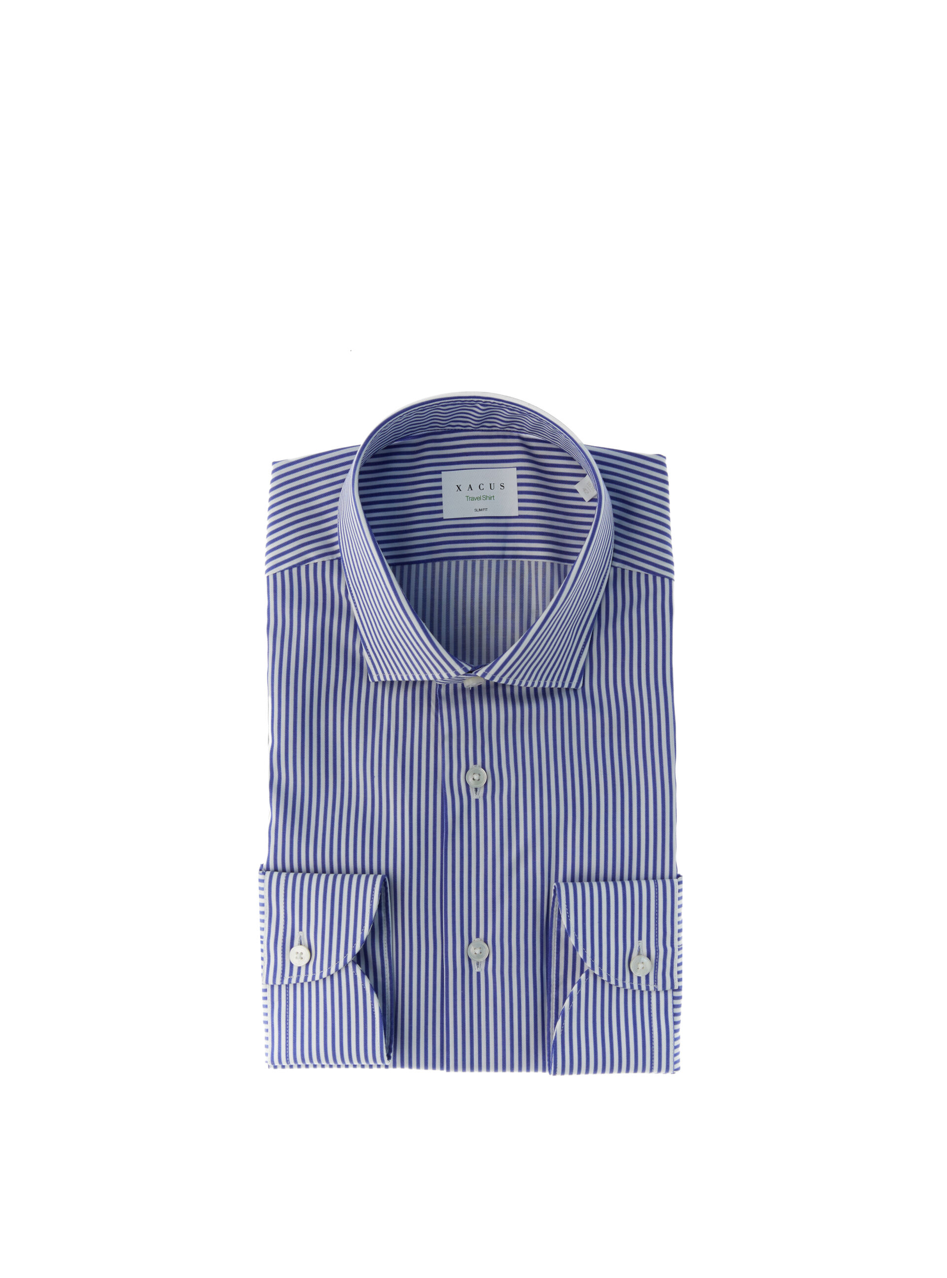 XACUS Camicia a righe BLU