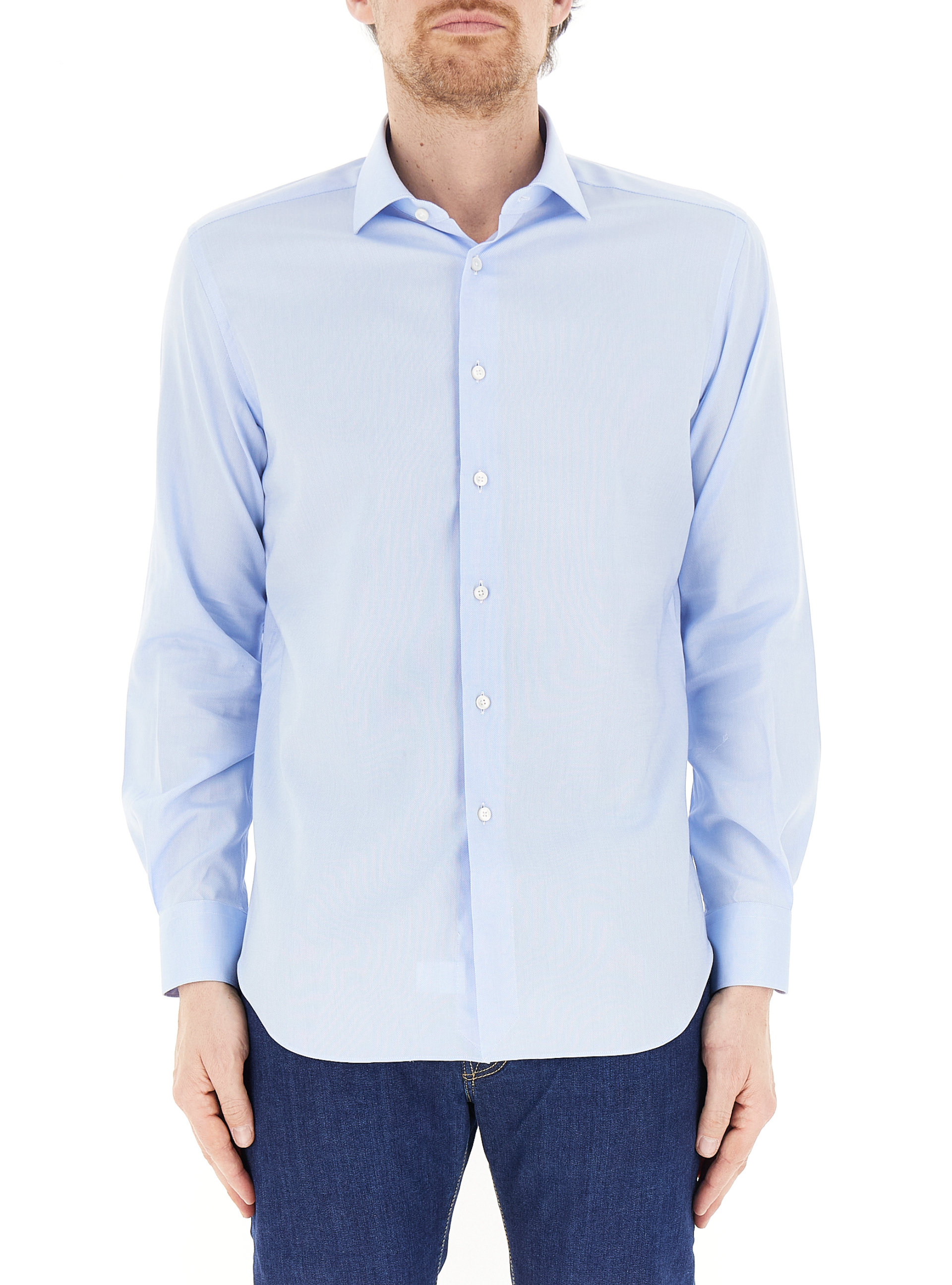 Camicia travel evolution fit AZZURRO OXFORD 43