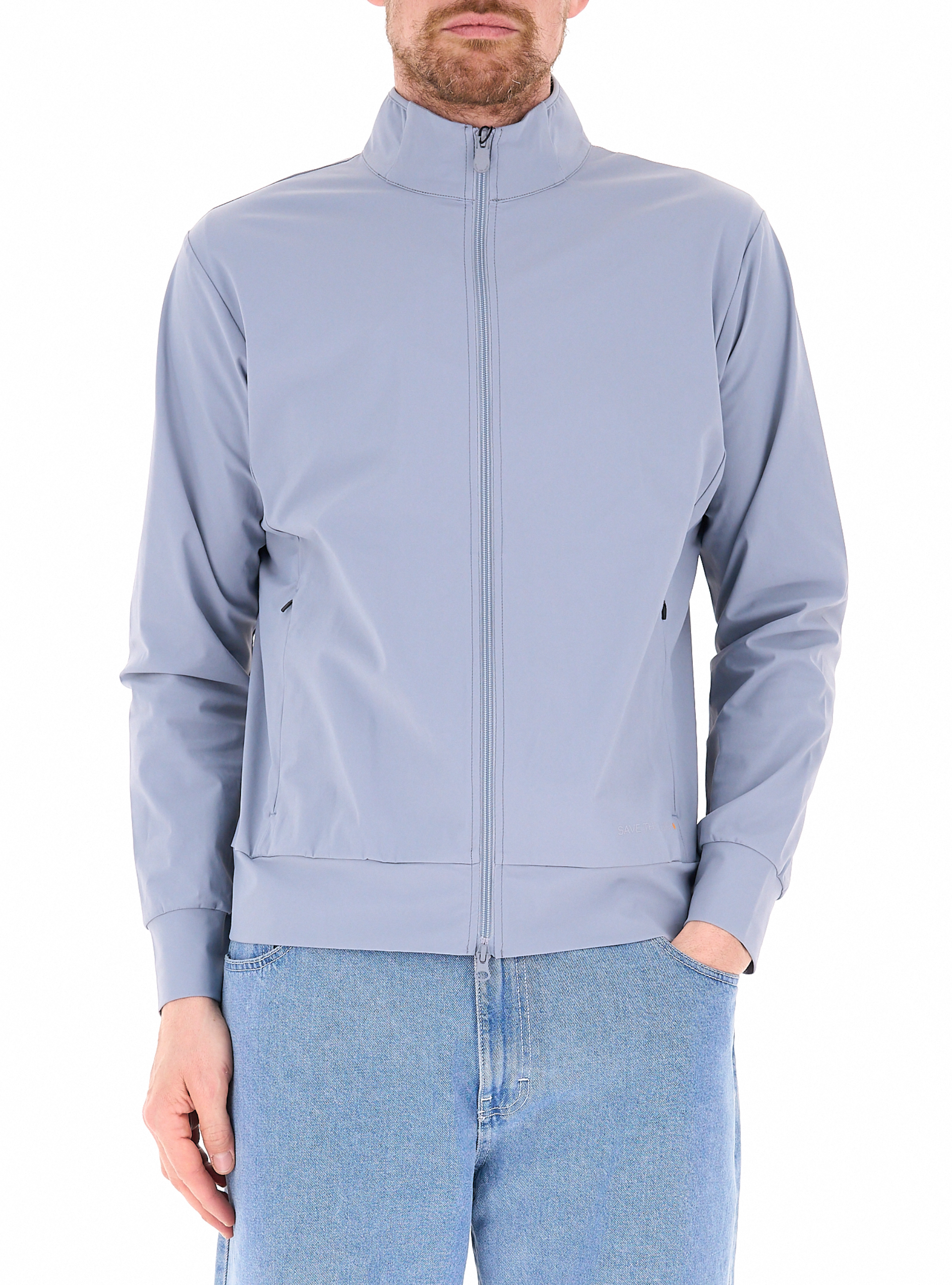 Bomber sfoderato stretch AZZURRO POLVERE XL