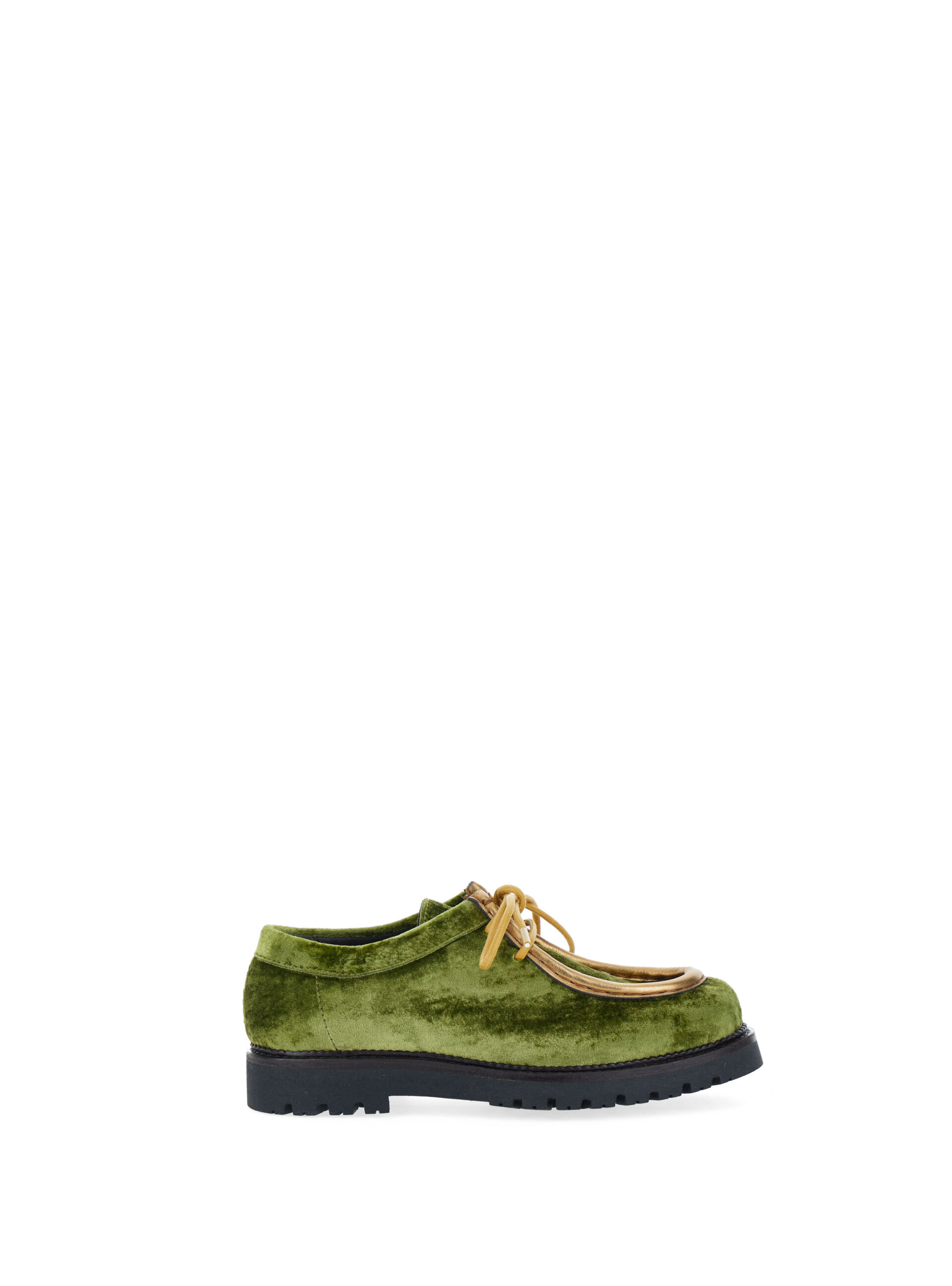 ARGILLA Scarpe in velluto VERDE 38