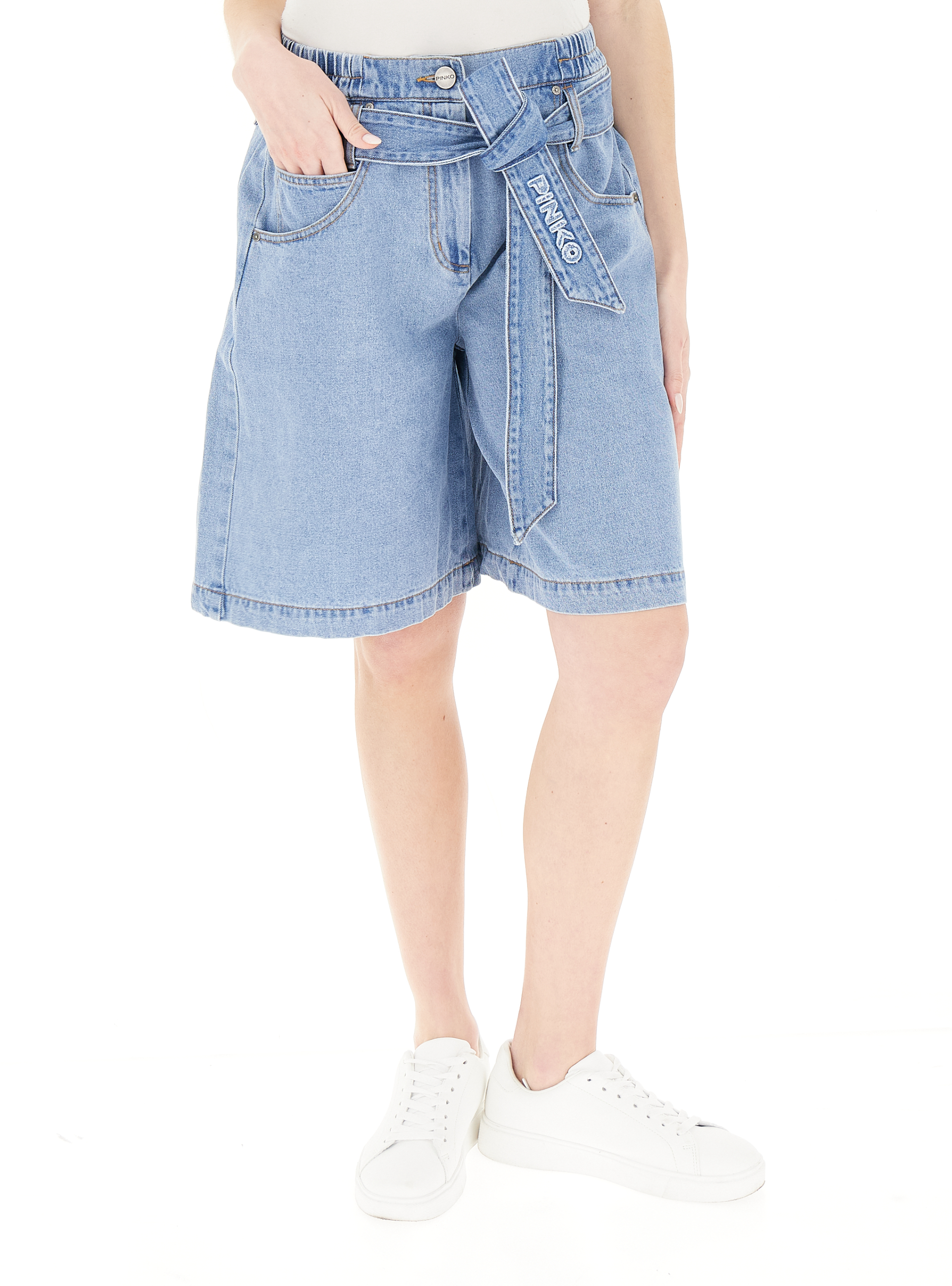 Pinko Bermuda in jeans AZZURRO