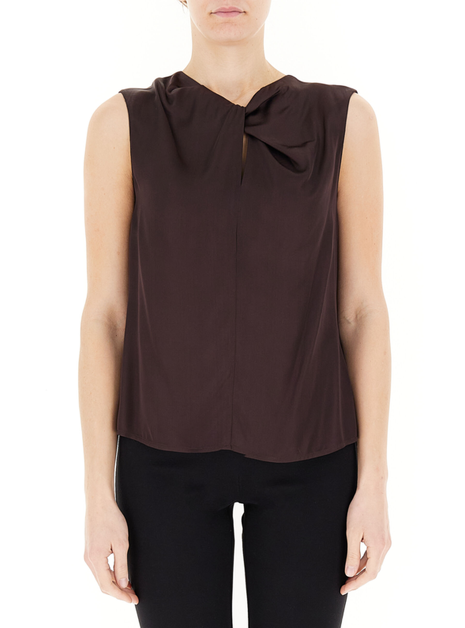 Blusa smanicata TESTA DI MORO