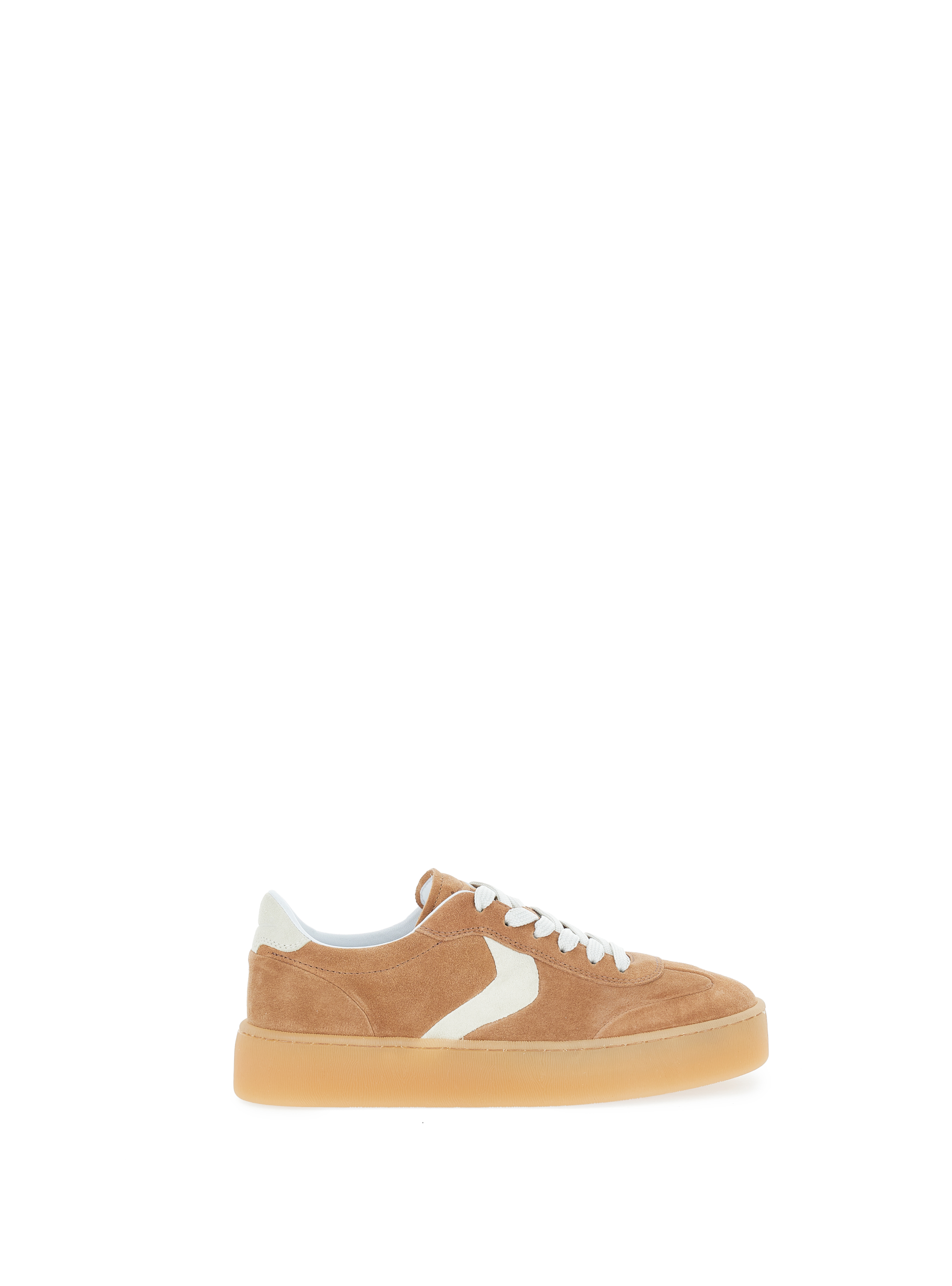 Sneakers pelle scamosciata TABACCO