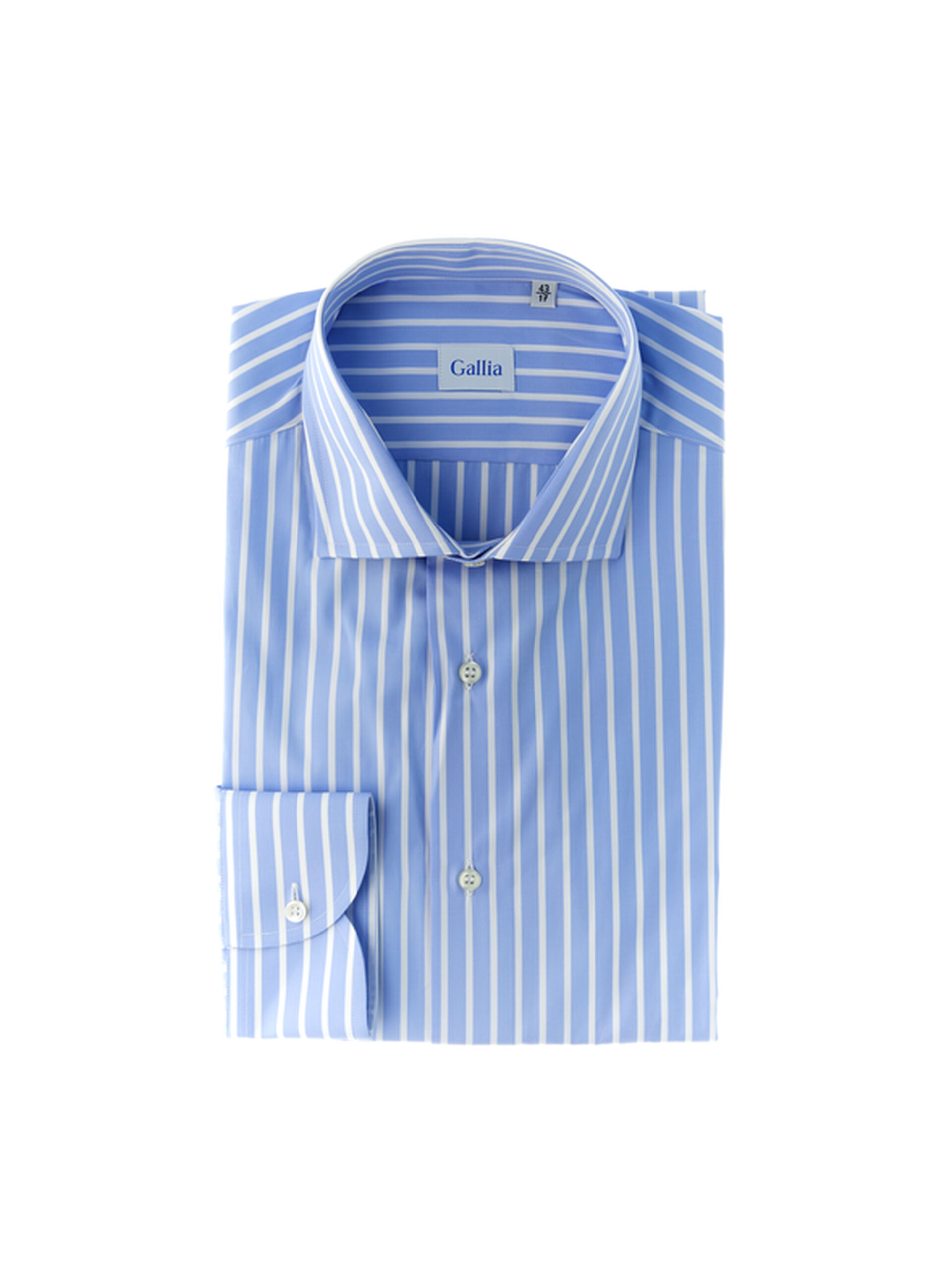 Camicia a righe AZZURRO 44