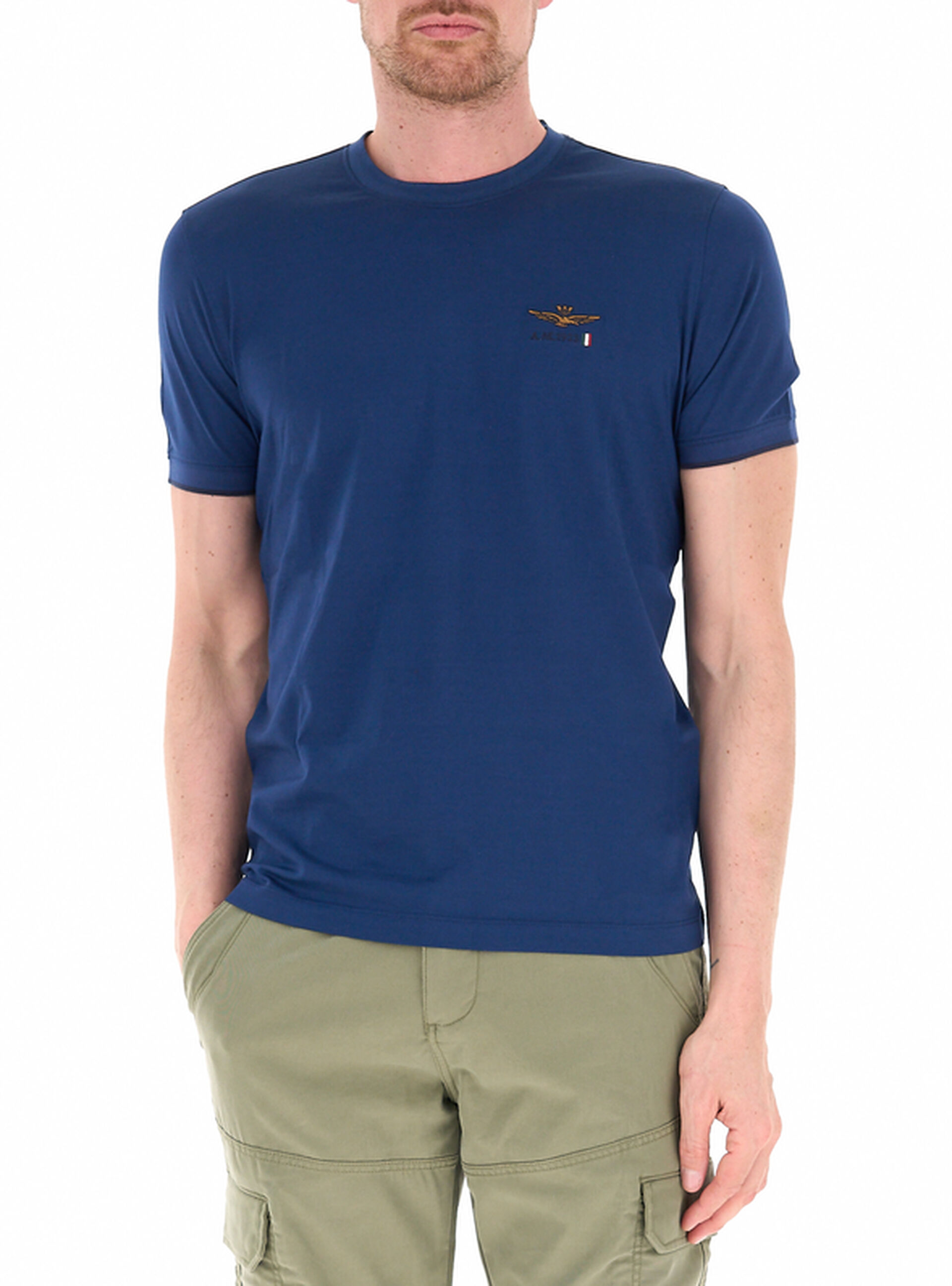 T-shirt girocollo BLU 3XL