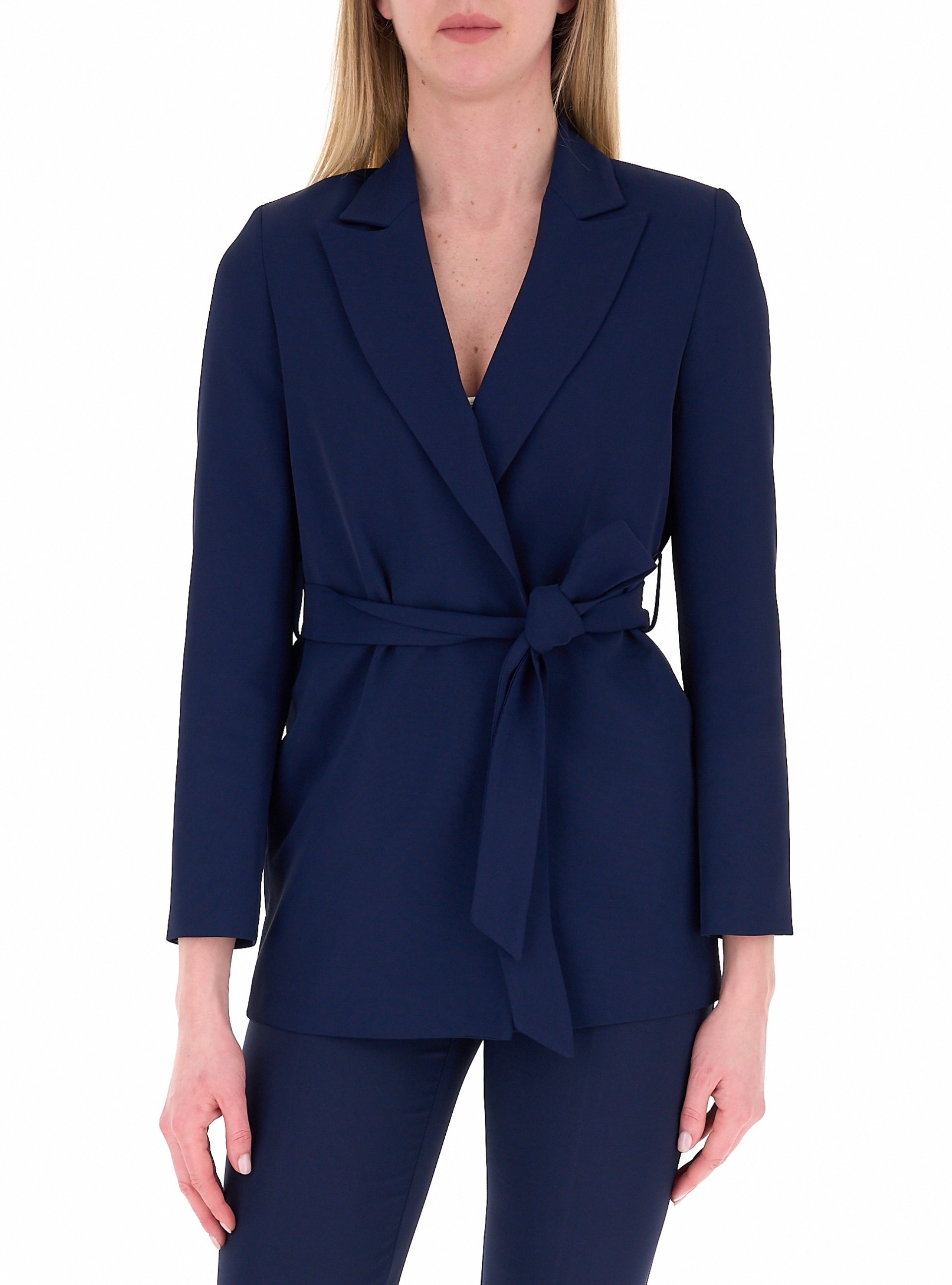 Blazer con cintura BLU NAVY