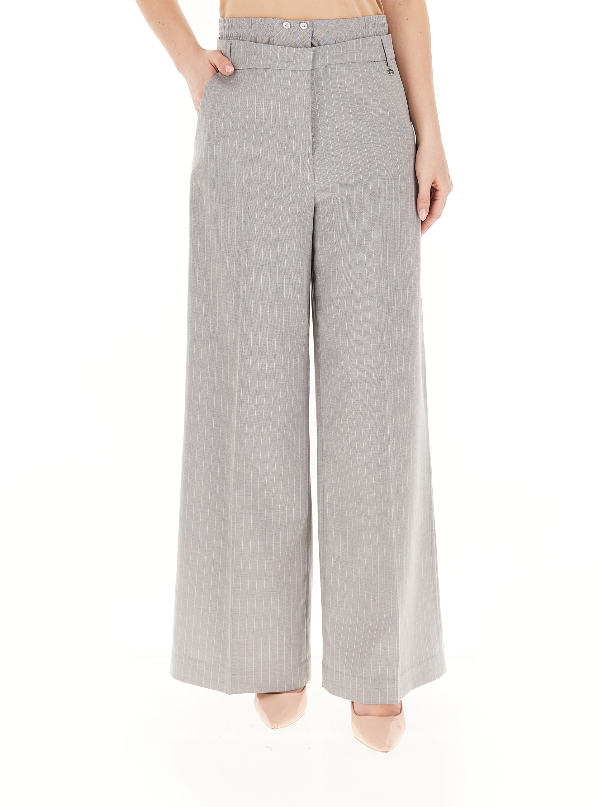 Pantalone a palazzo LIU JEANS GRIGIO