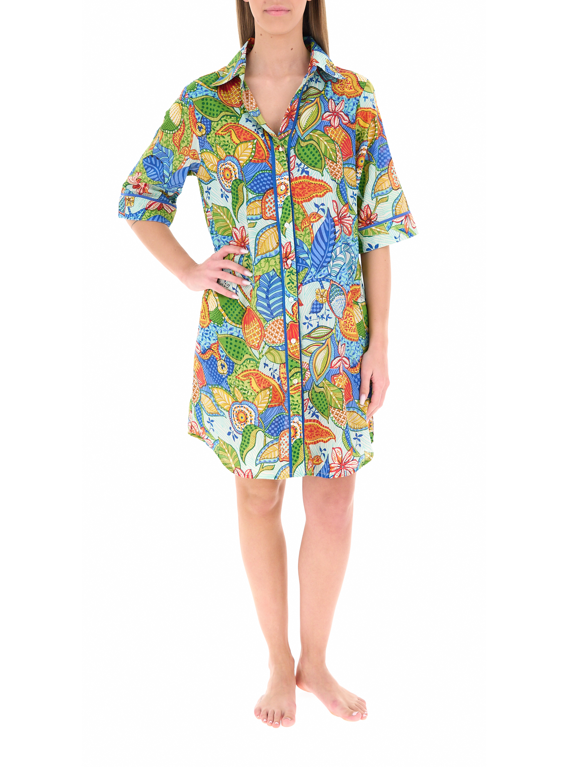 Abito copricostume caftano MULTICOLOR L