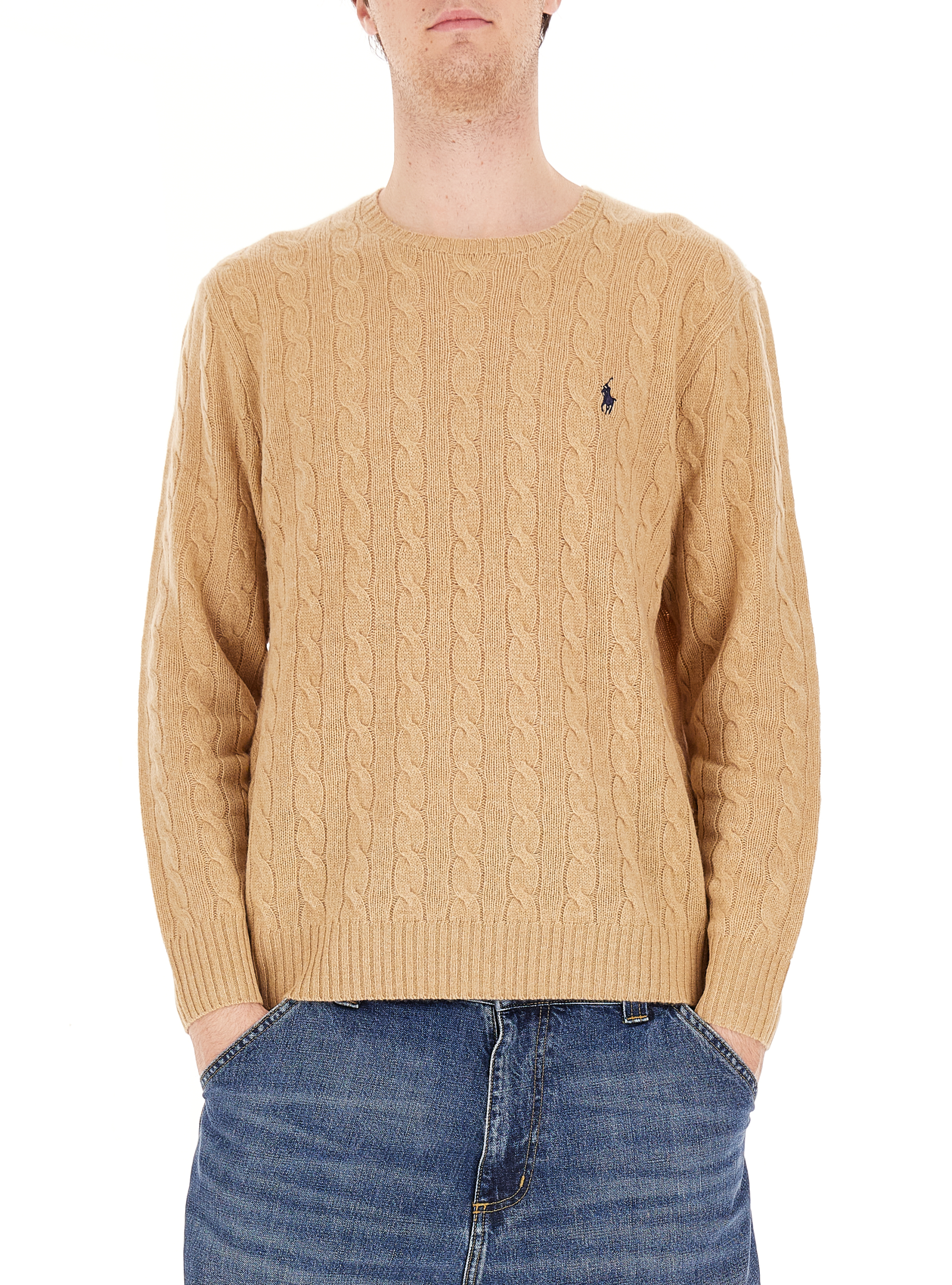 Maglione in lana POLO CAMMELLO XL