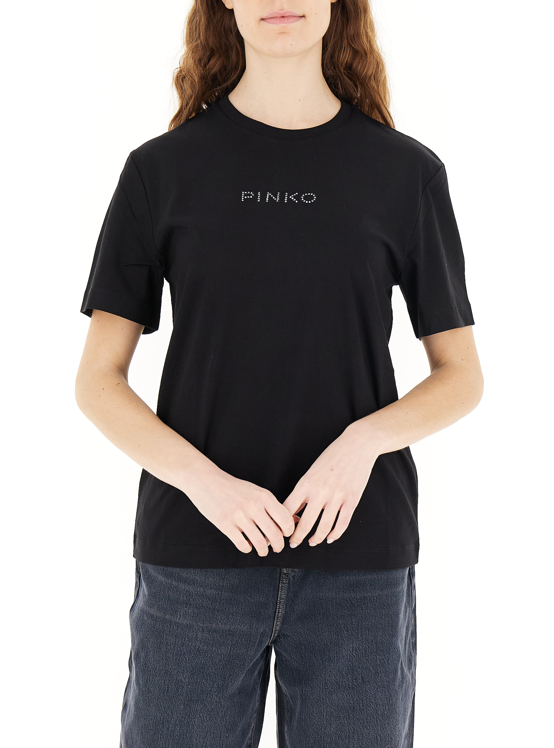 Pinko T-shirt girocollo NERO