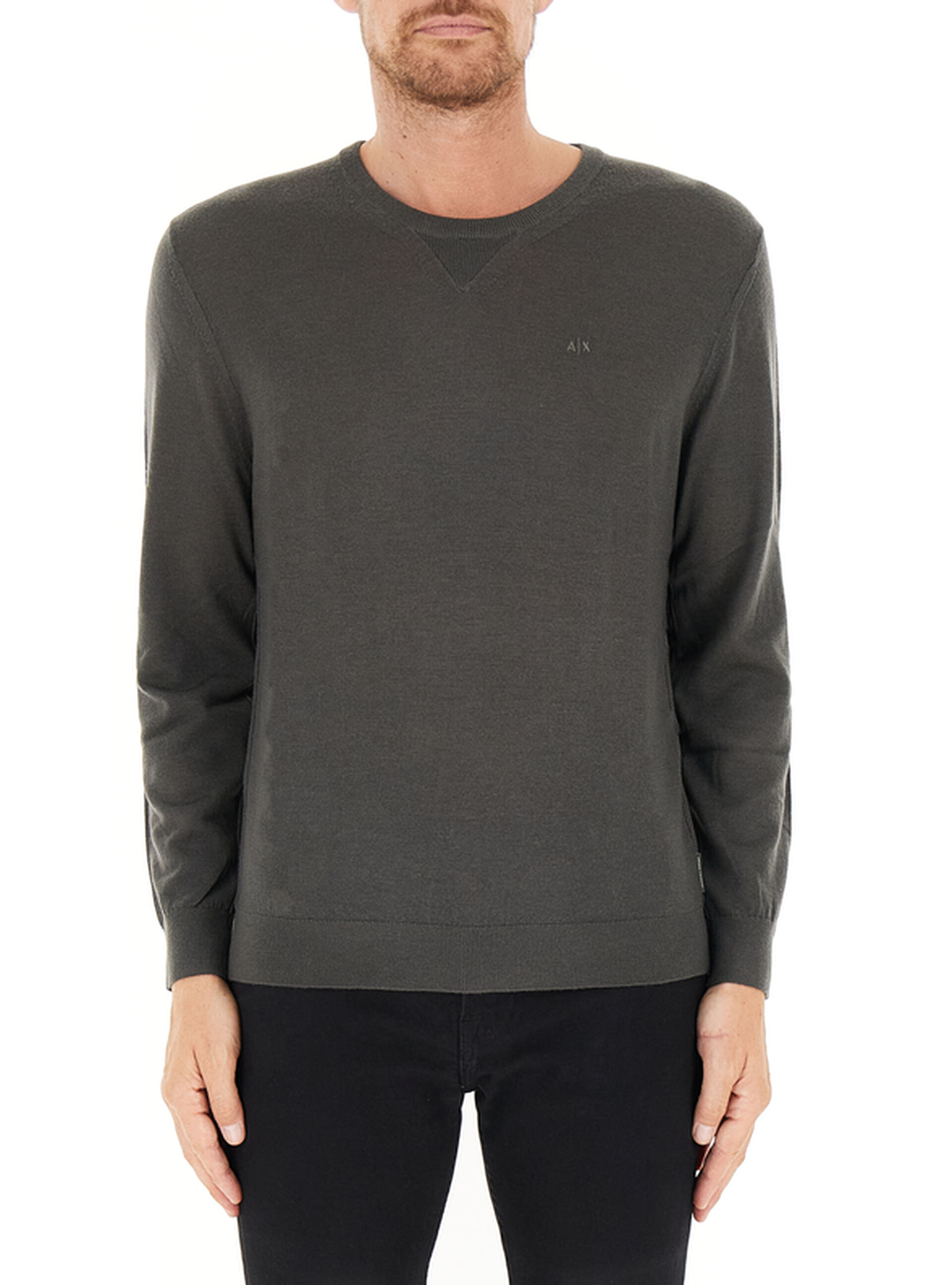 Maglione lana vergine ANTRACITE XXL