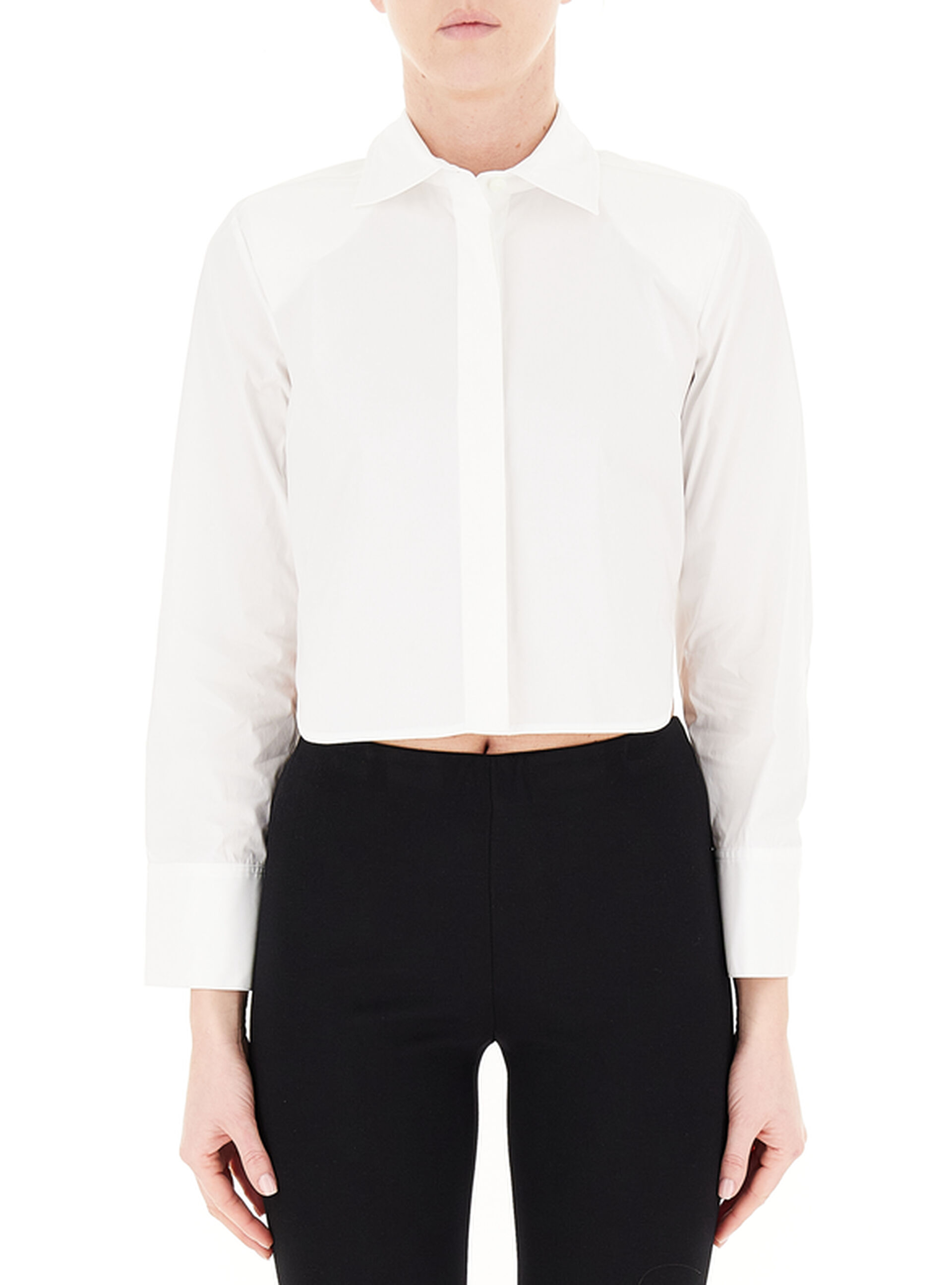 Camicia cropped BIANCO