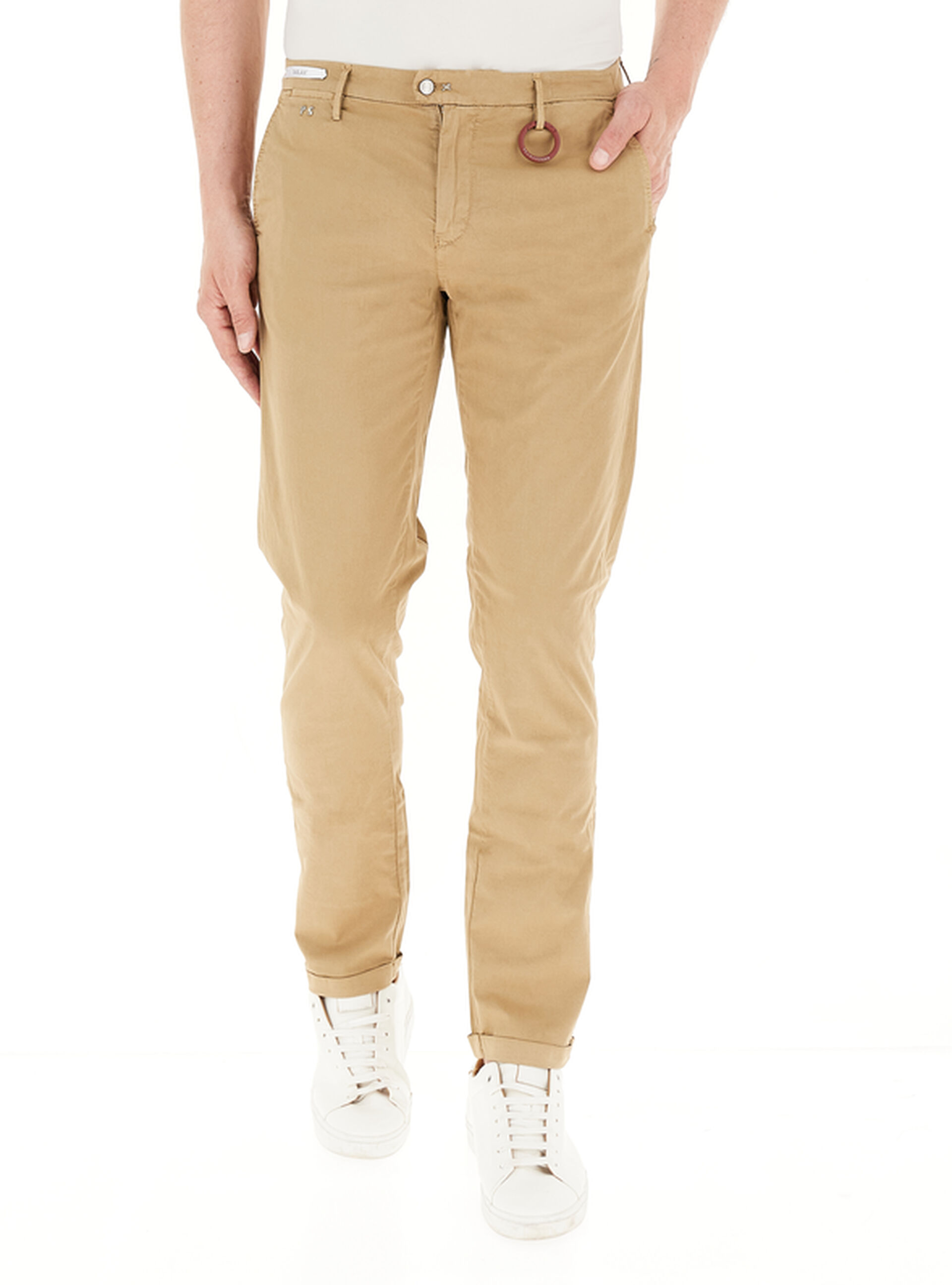 Pantalone straight leg CAMMELLO
