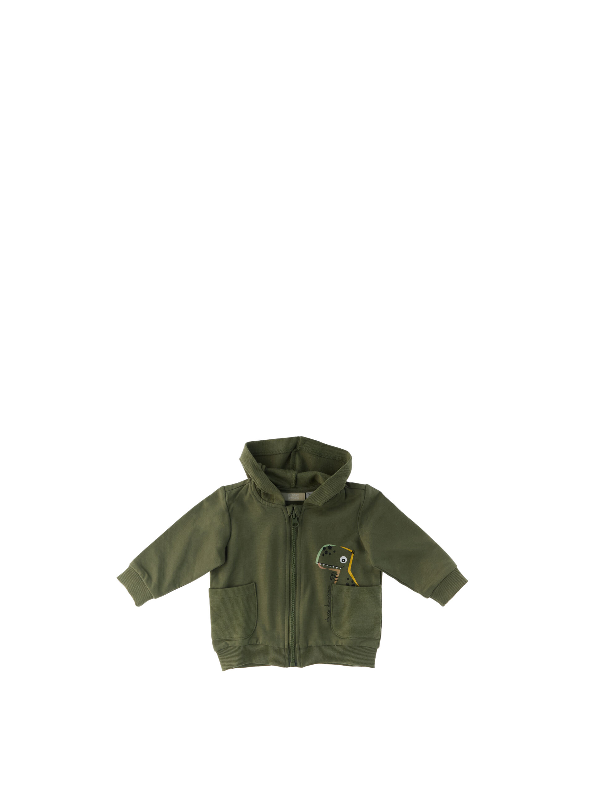 Felpa con cappuccio VERDE OLIVA 072/9M