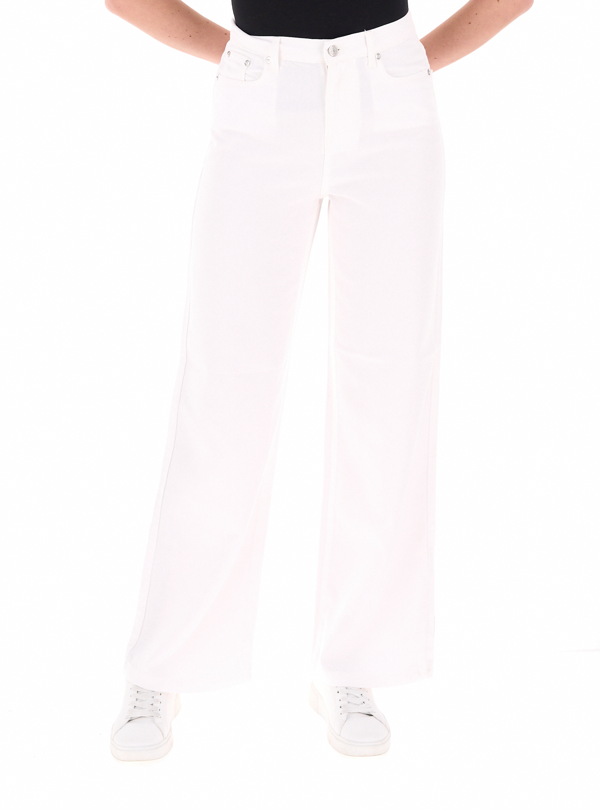 ROY ROGER'S Jeans in cotone BIANCO