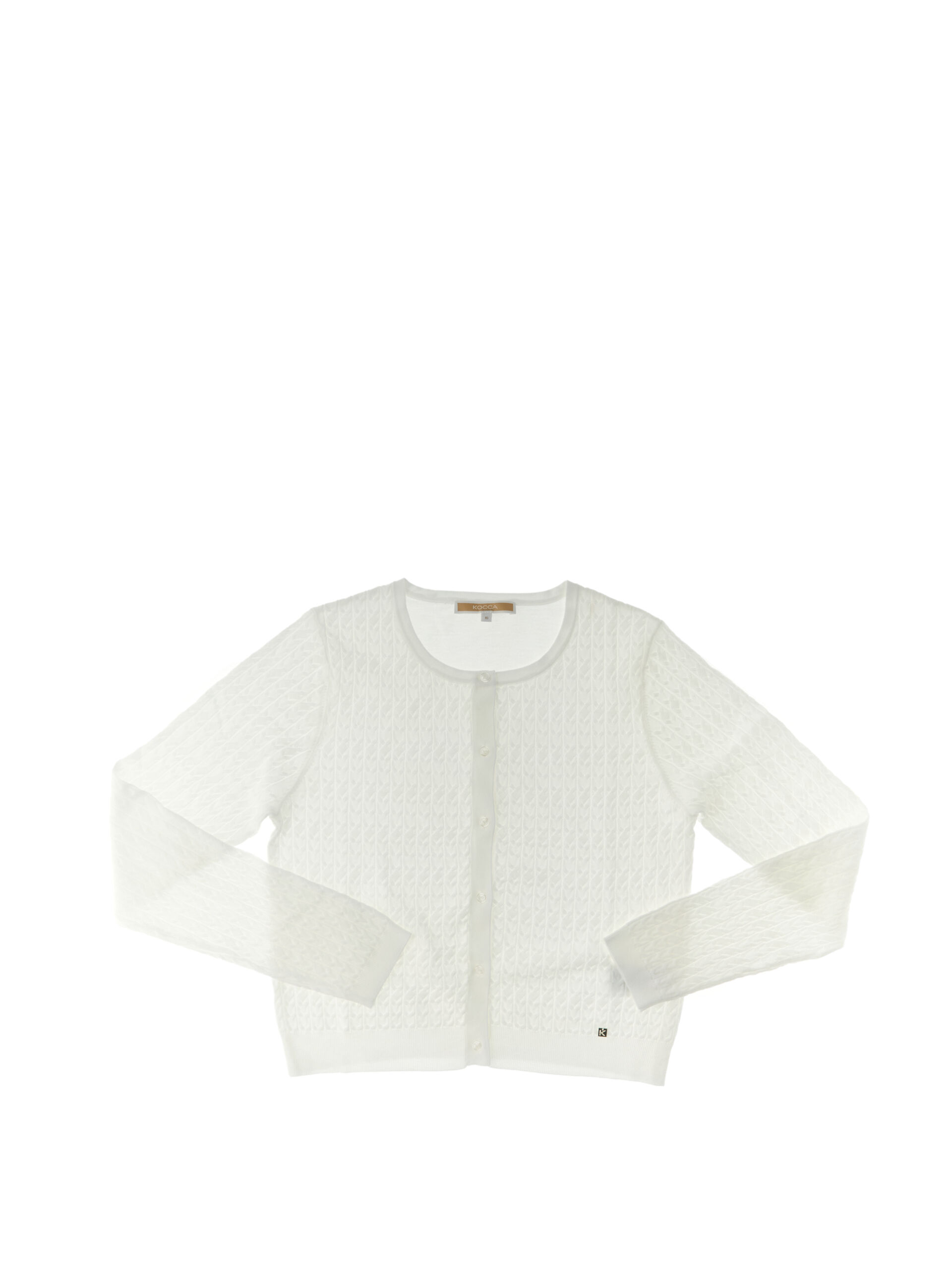 Cardigan maniche lunghe PANNA