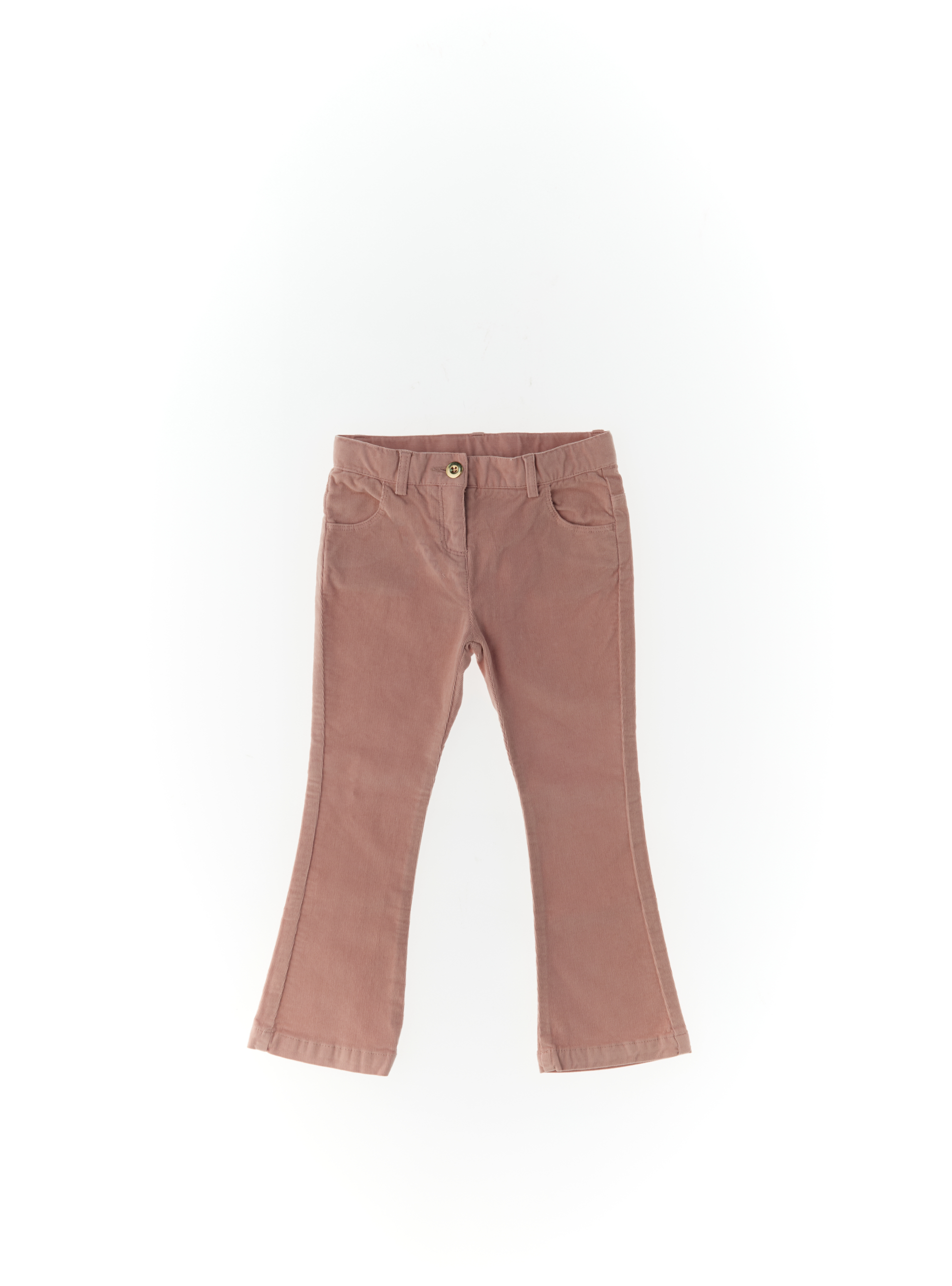 Pantalone velluto costine ROSA ANTICO