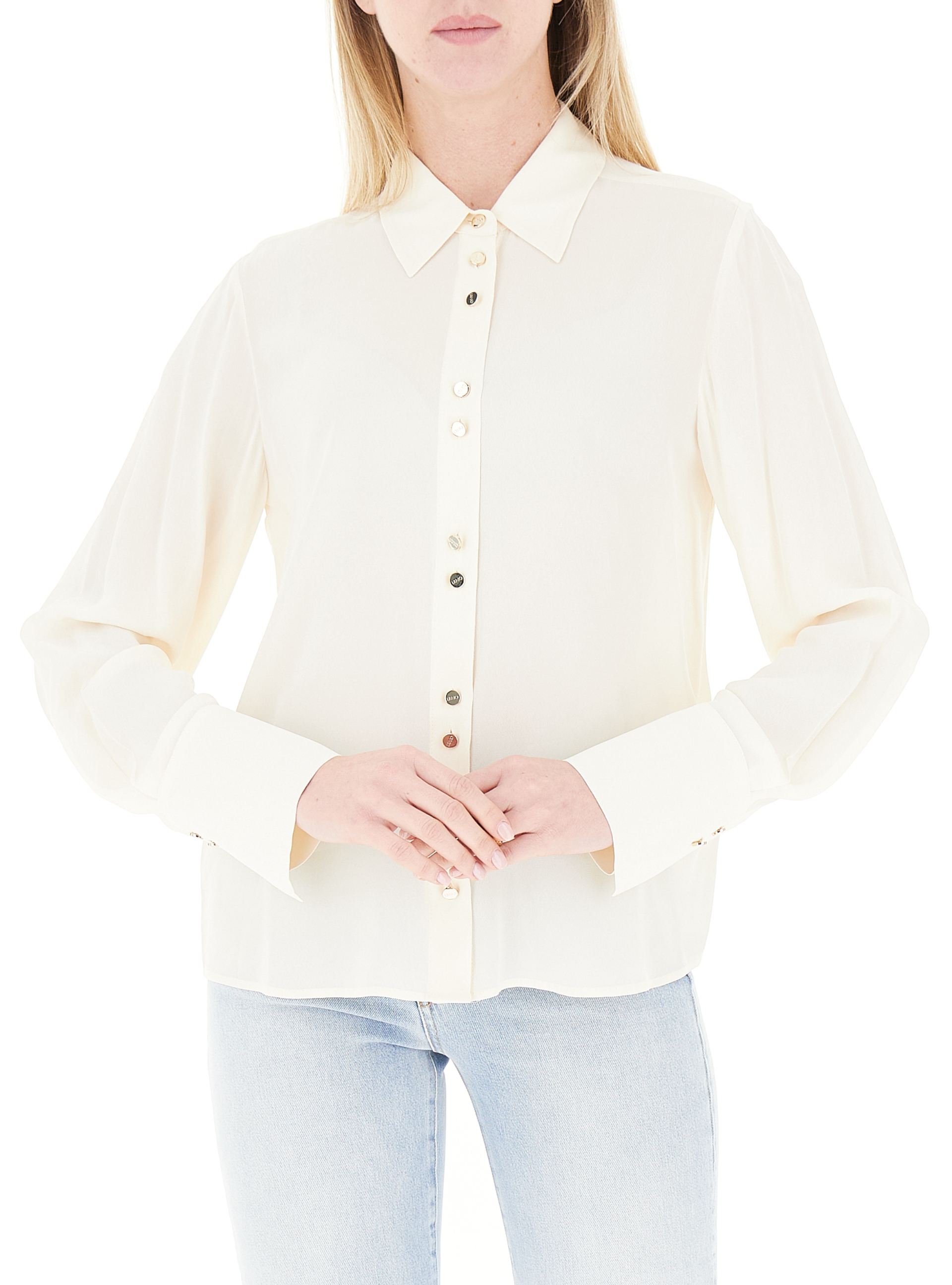 LIU JO Camicia in viscosa AVORIO
