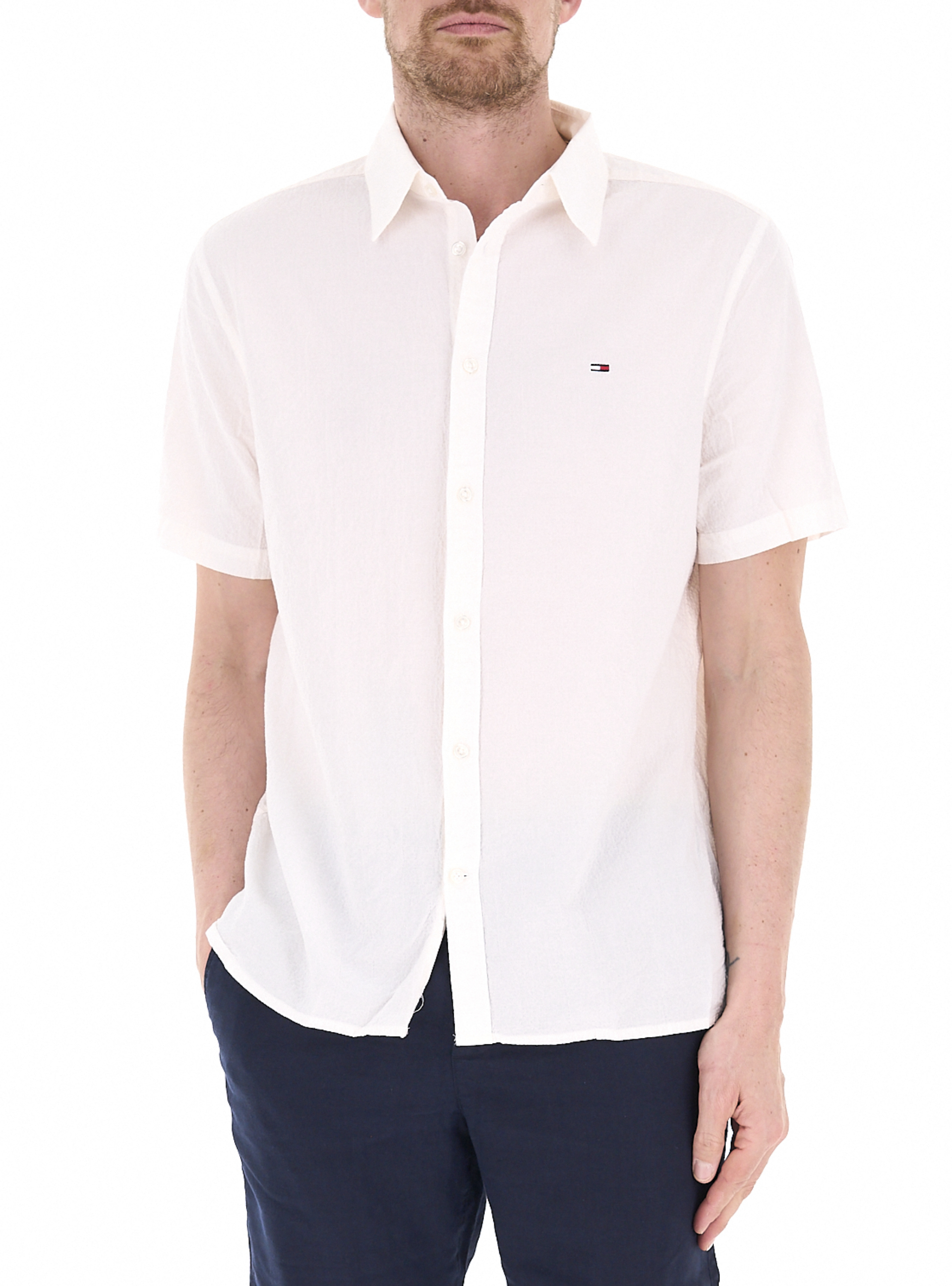 Camicia maniche corte PANNA