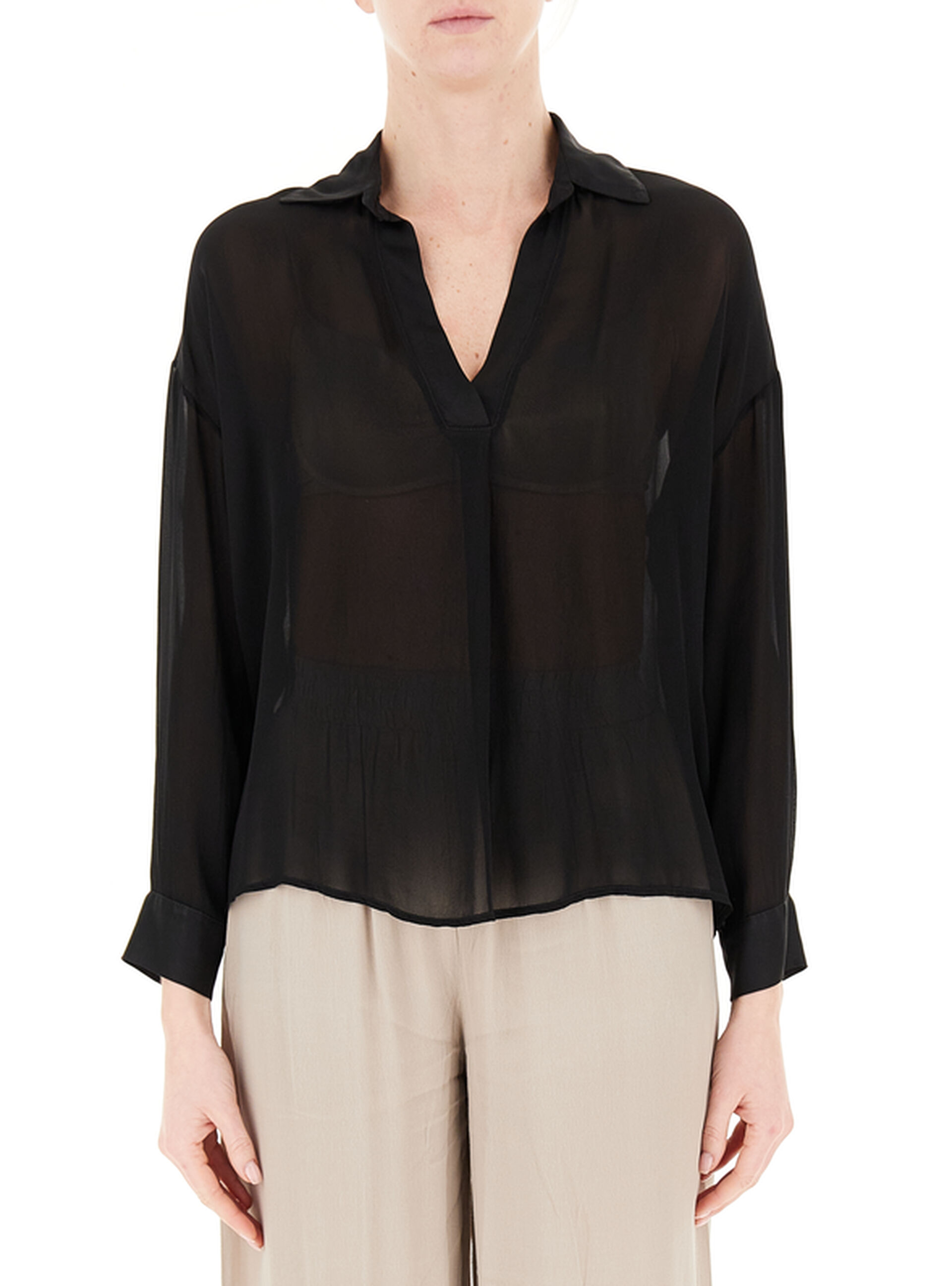 KOCCA Blusa velata NERO