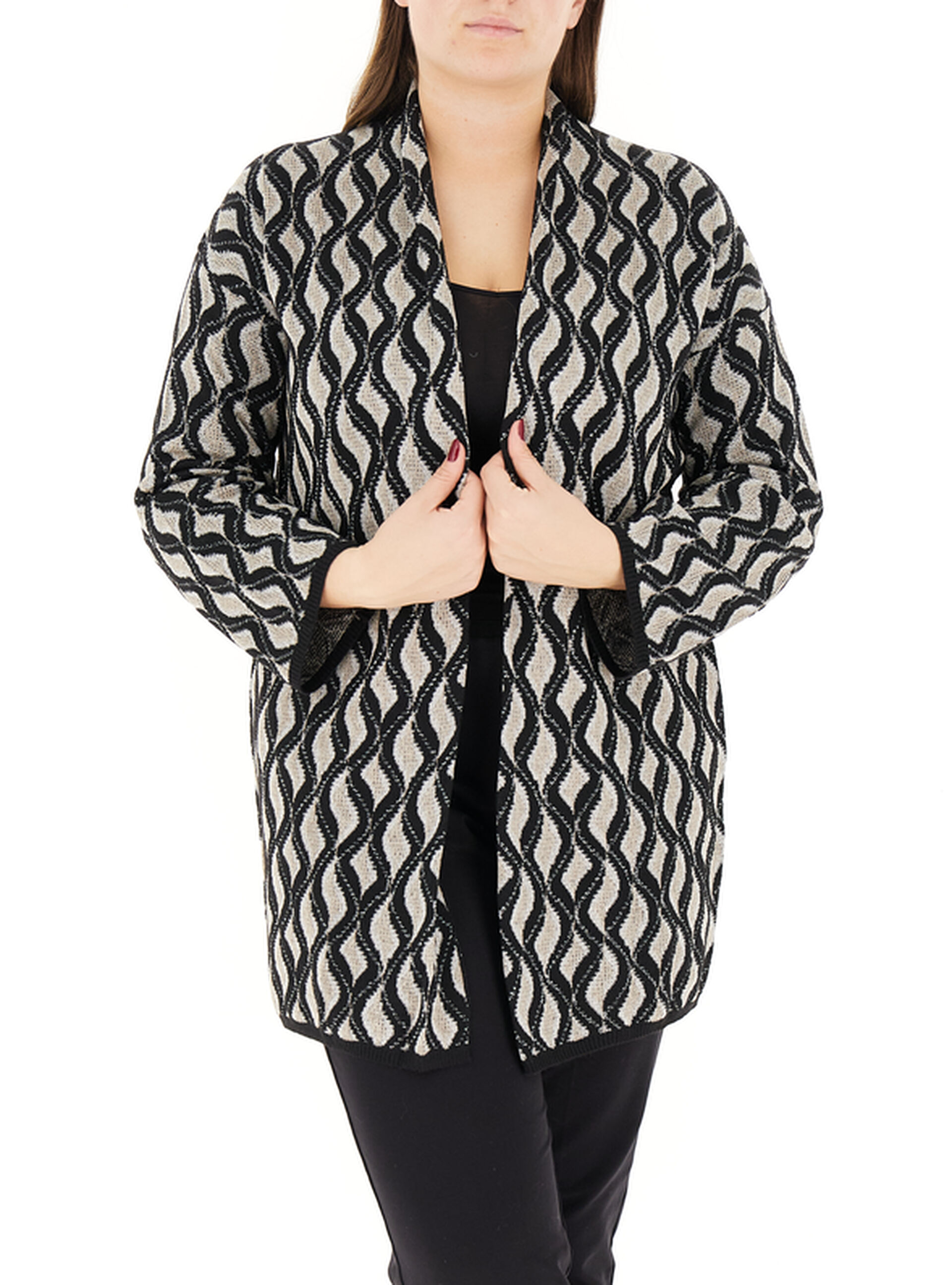 Cardigan aperto NERO 03