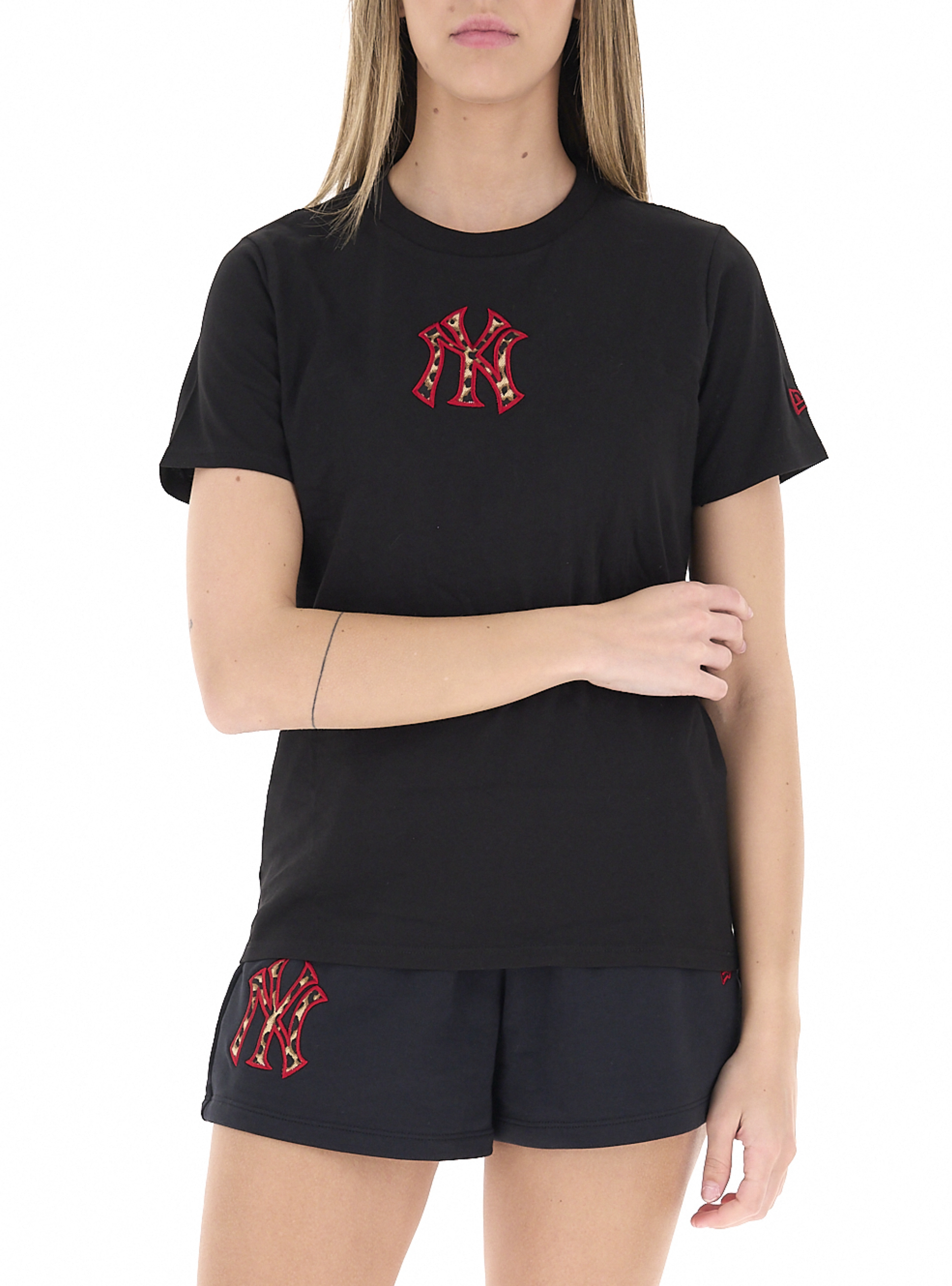 New era T-shirt girocollo NERO