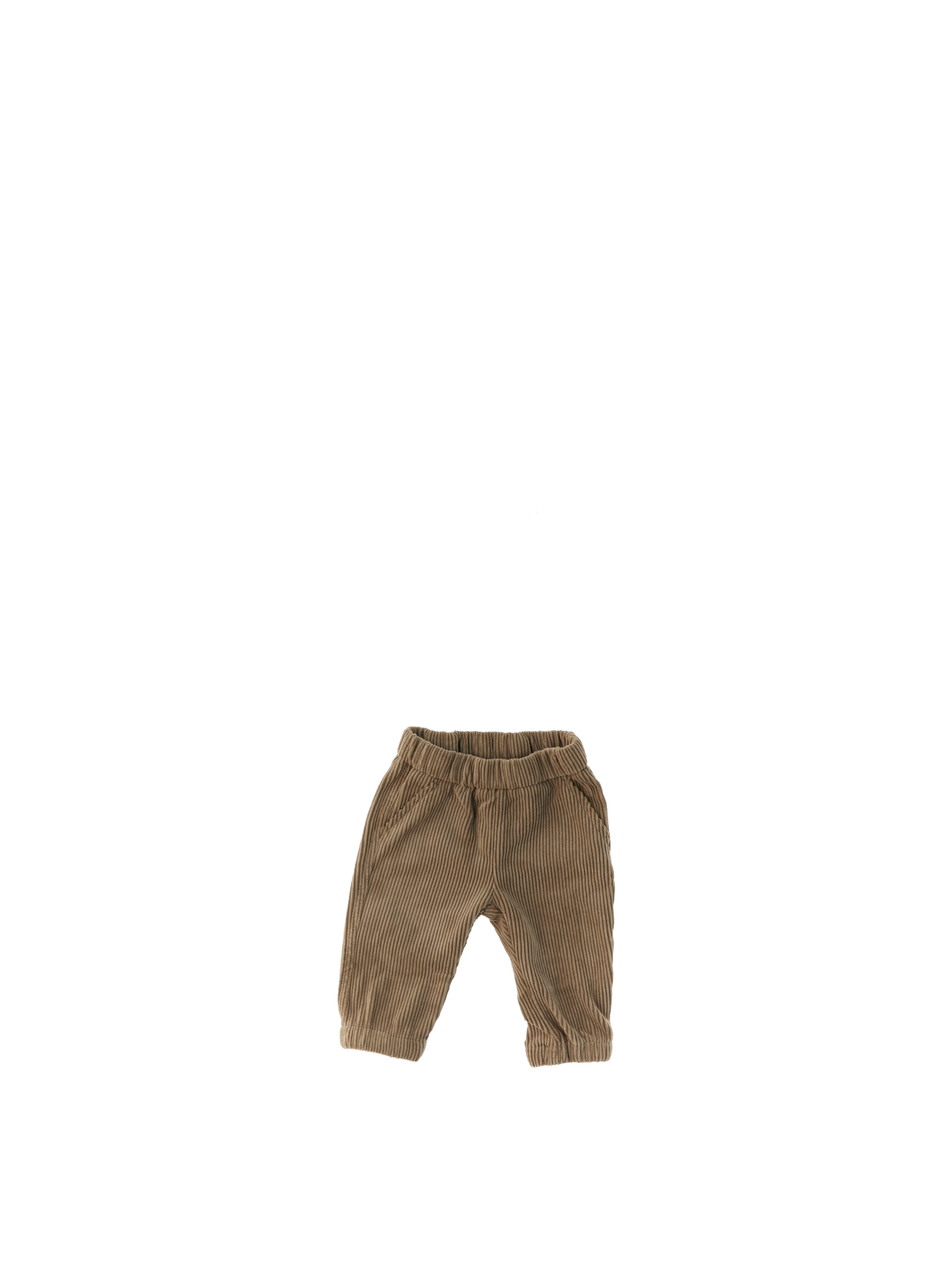 Pantalone in velluto NURSERY MARRONE CHIARO 24M